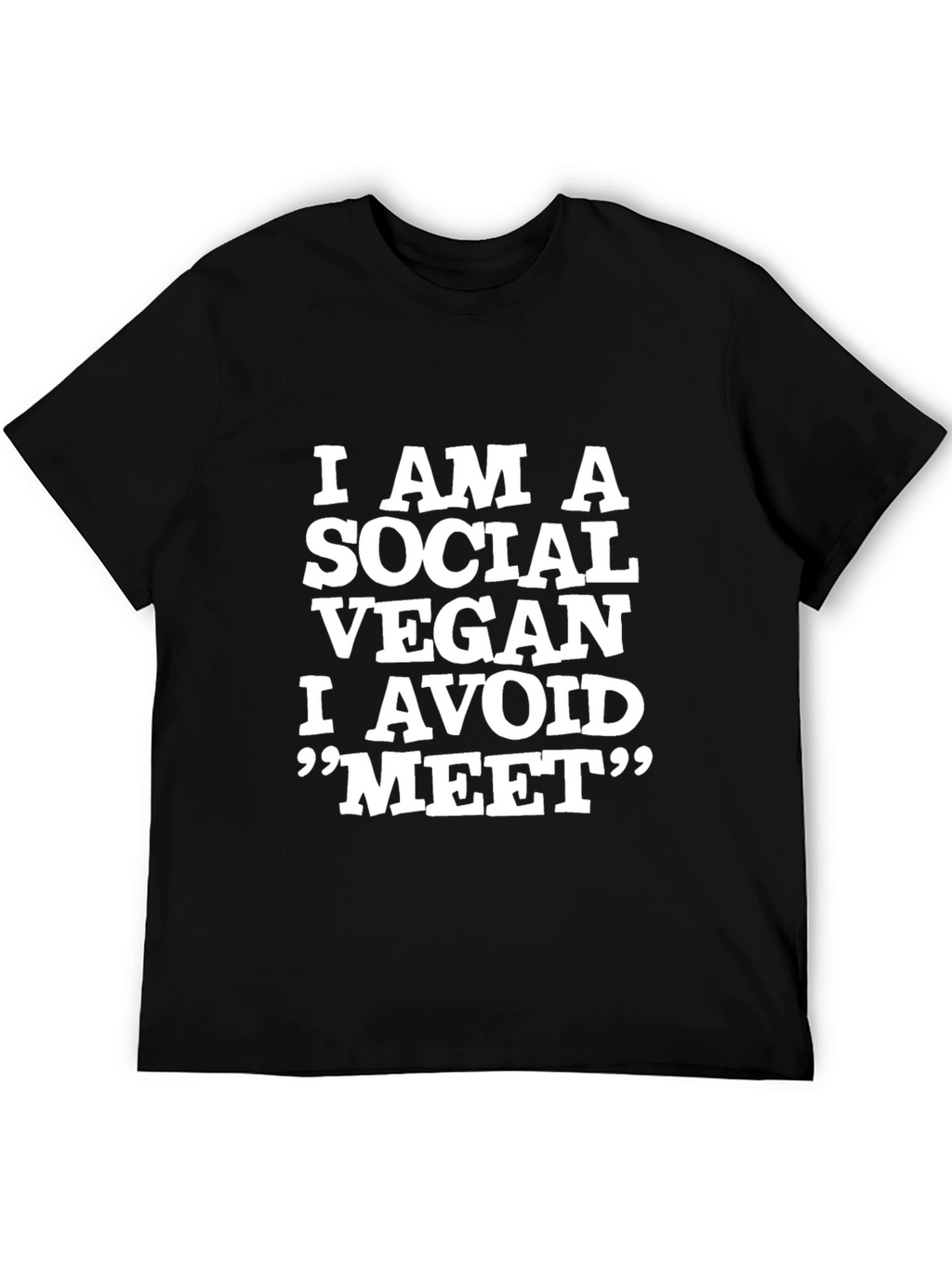 Social Vegan T-Shirt - Funny Vegan Lifestyle Tee