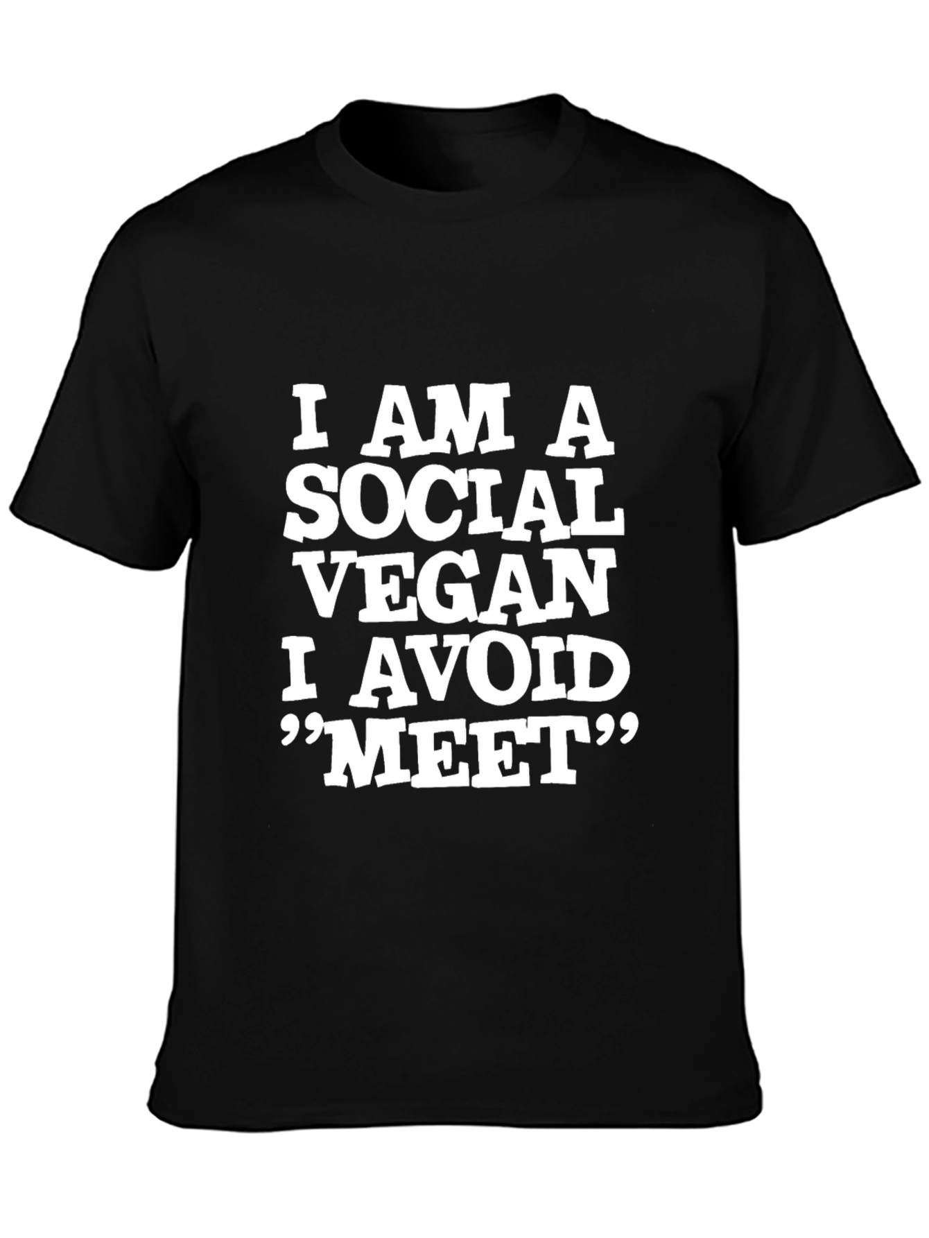 Social Vegan T-Shirt - Funny Vegan Lifestyle Tee