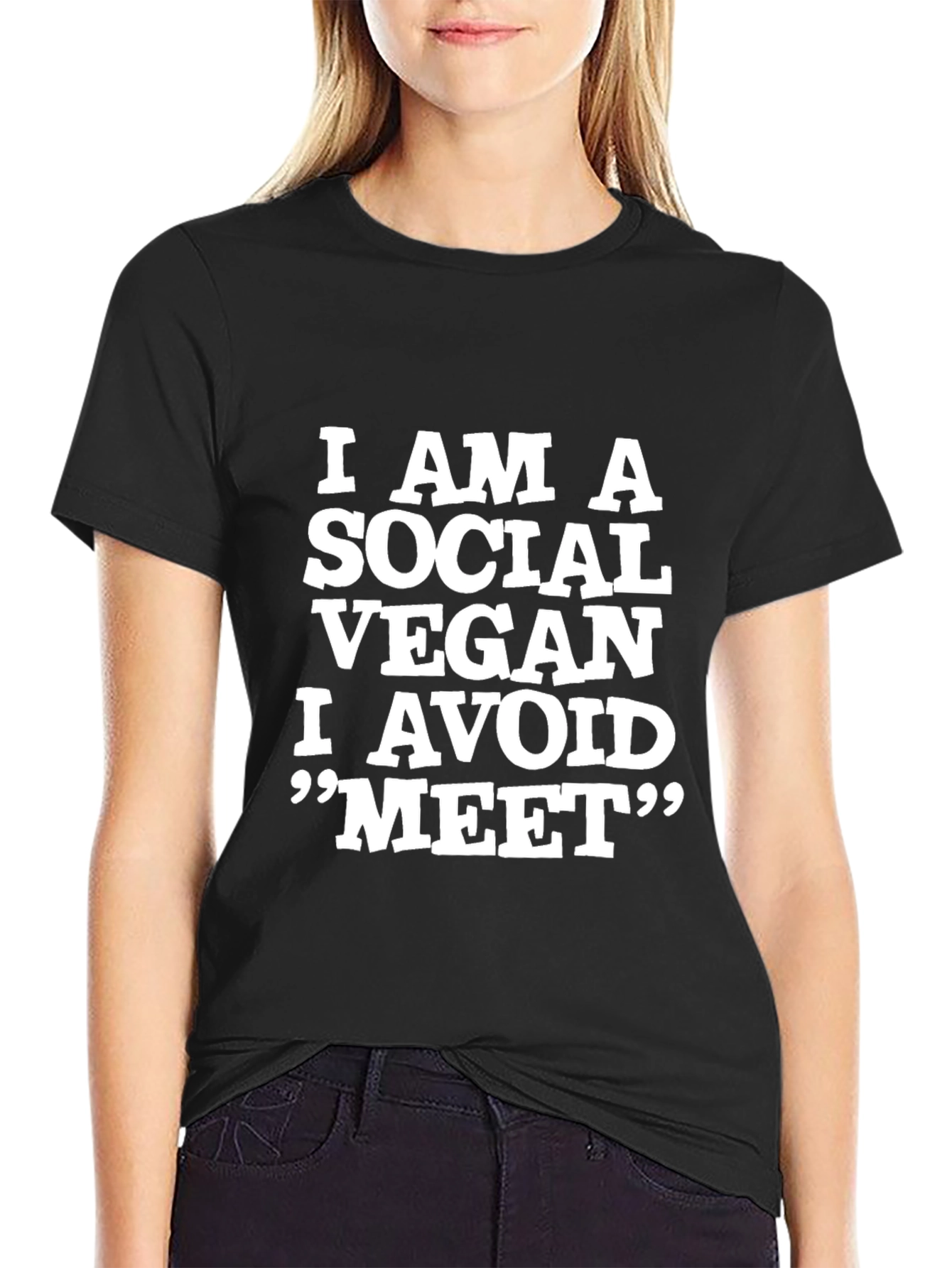 Social Vegan T-Shirt - Funny Vegan Lifestyle Tee