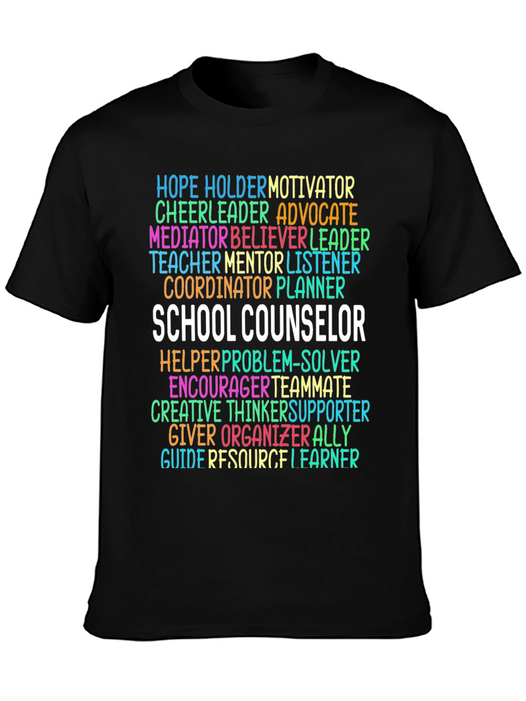 School Counselor Word Art T-Shirt