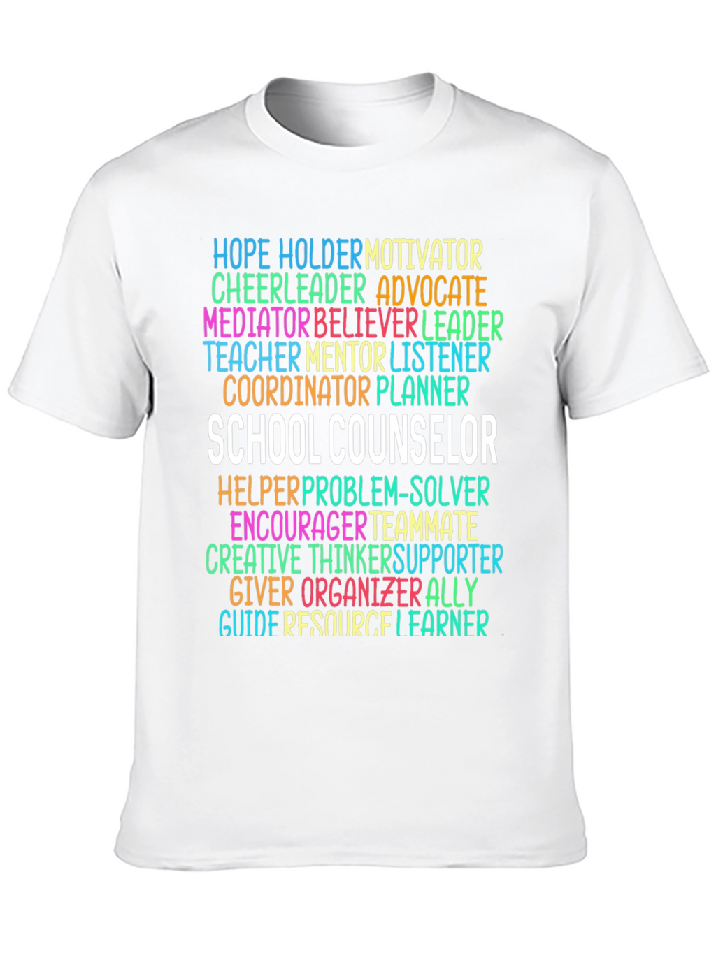 School Counselor Word Art T-Shirt