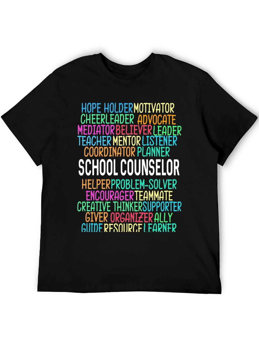 School Counselor Word Art T-Shirt