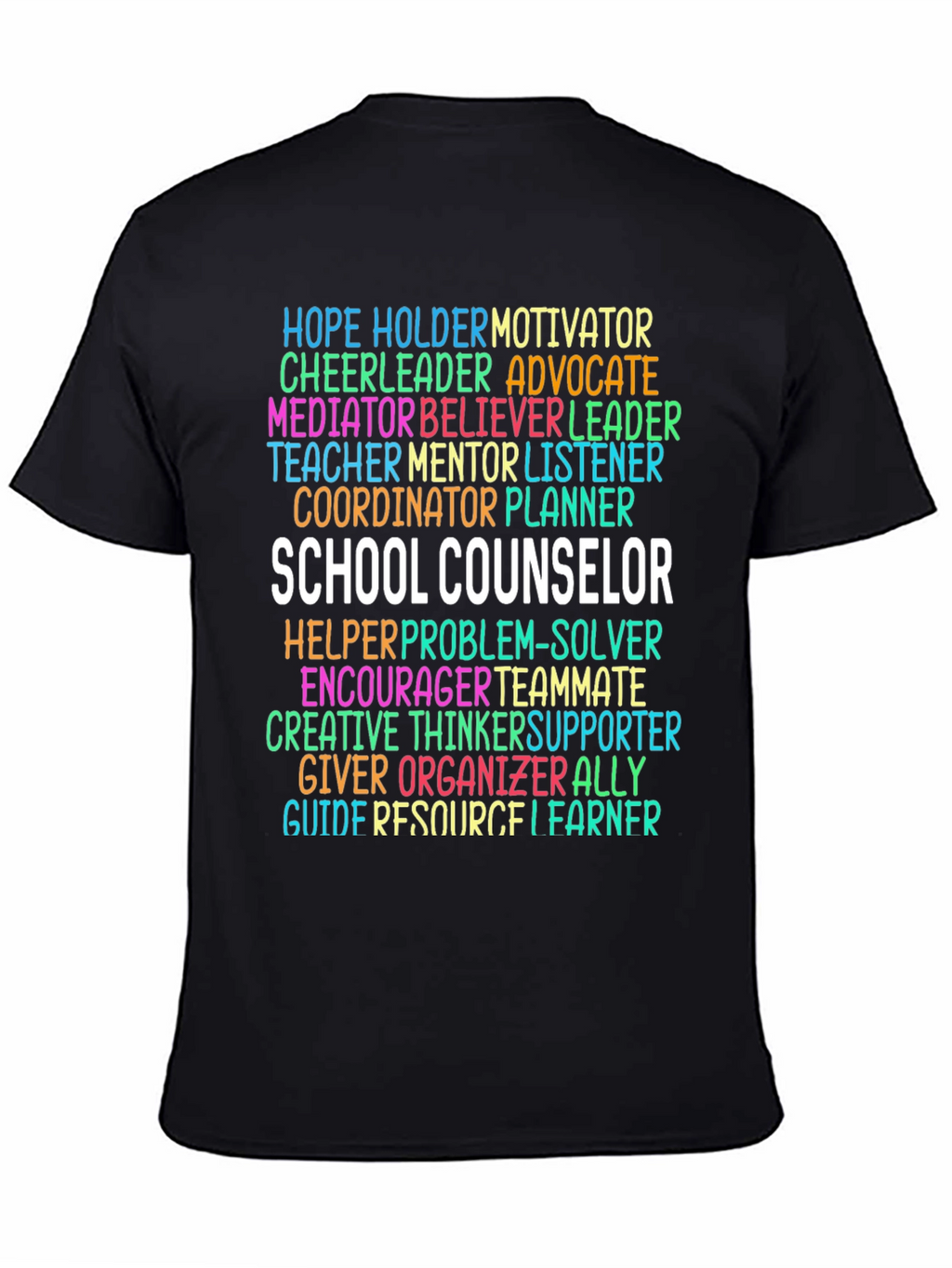 School Counselor Word Art T-Shirt