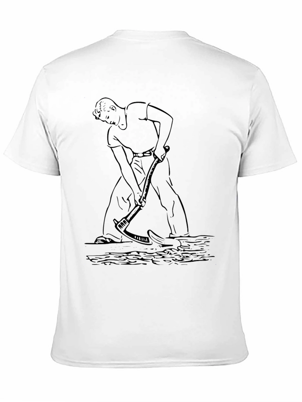 Mens Black Graphic Tee - Farmer Design