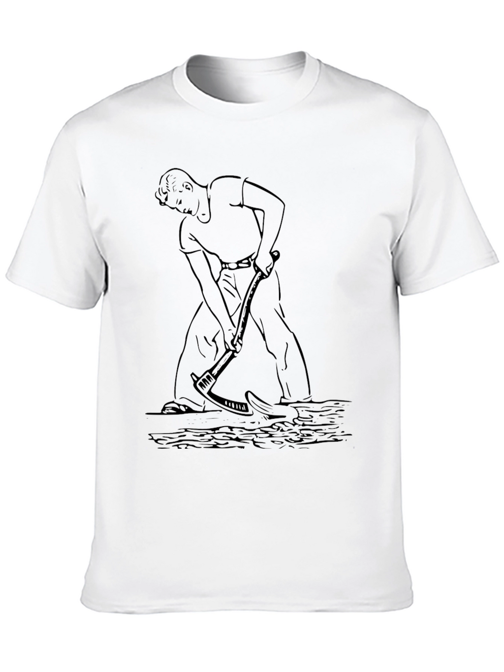Mens Black Graphic Tee - Farmer Design