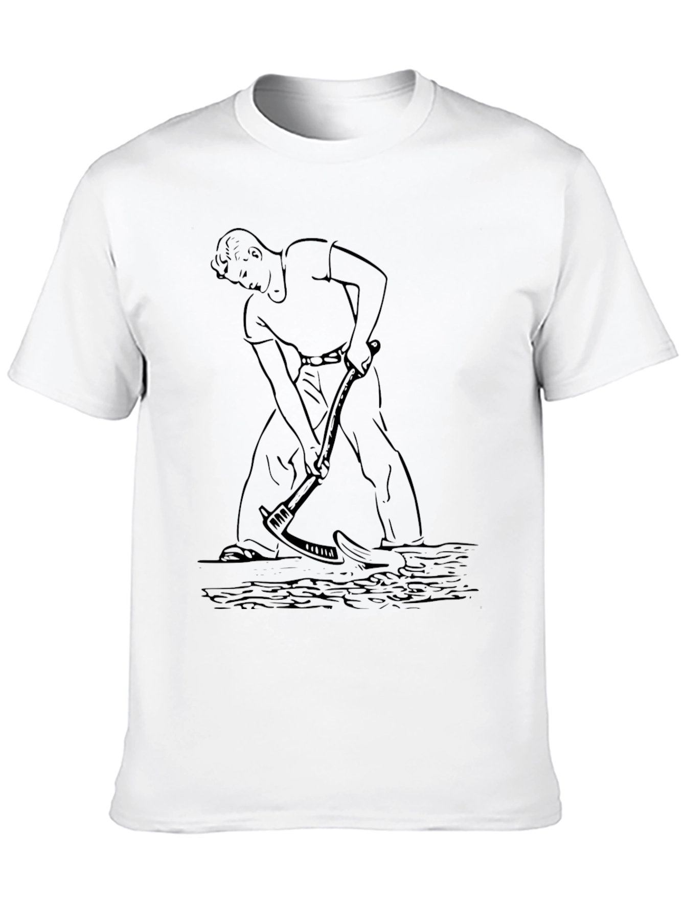 Mens Black Graphic Tee - Farmer Design