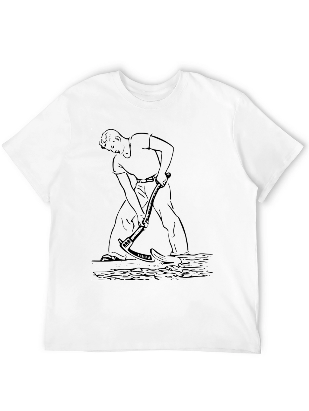 Mens Black Graphic Tee - Farmer Design