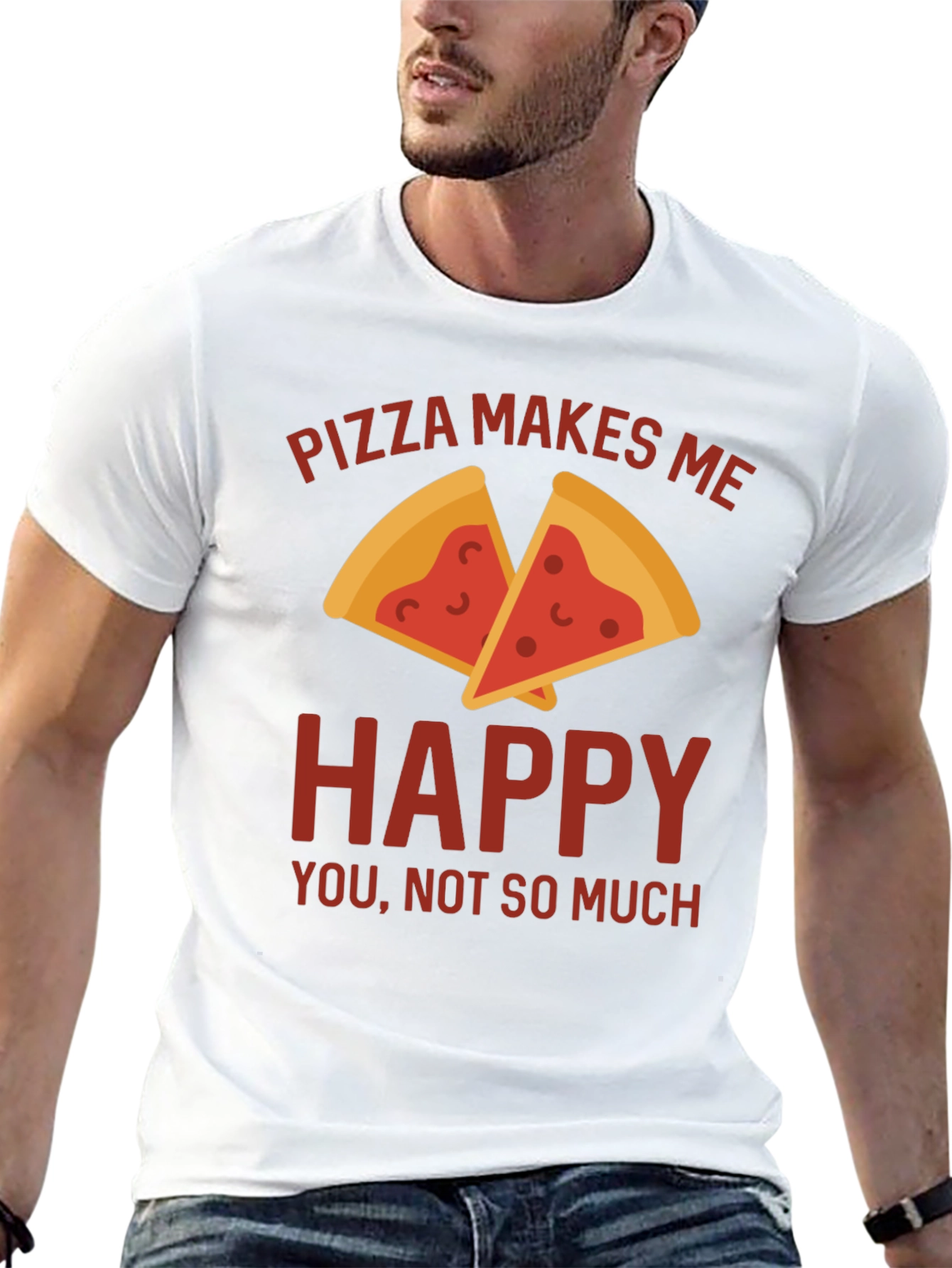 Pizza Makes Me Happy T-Shirt
