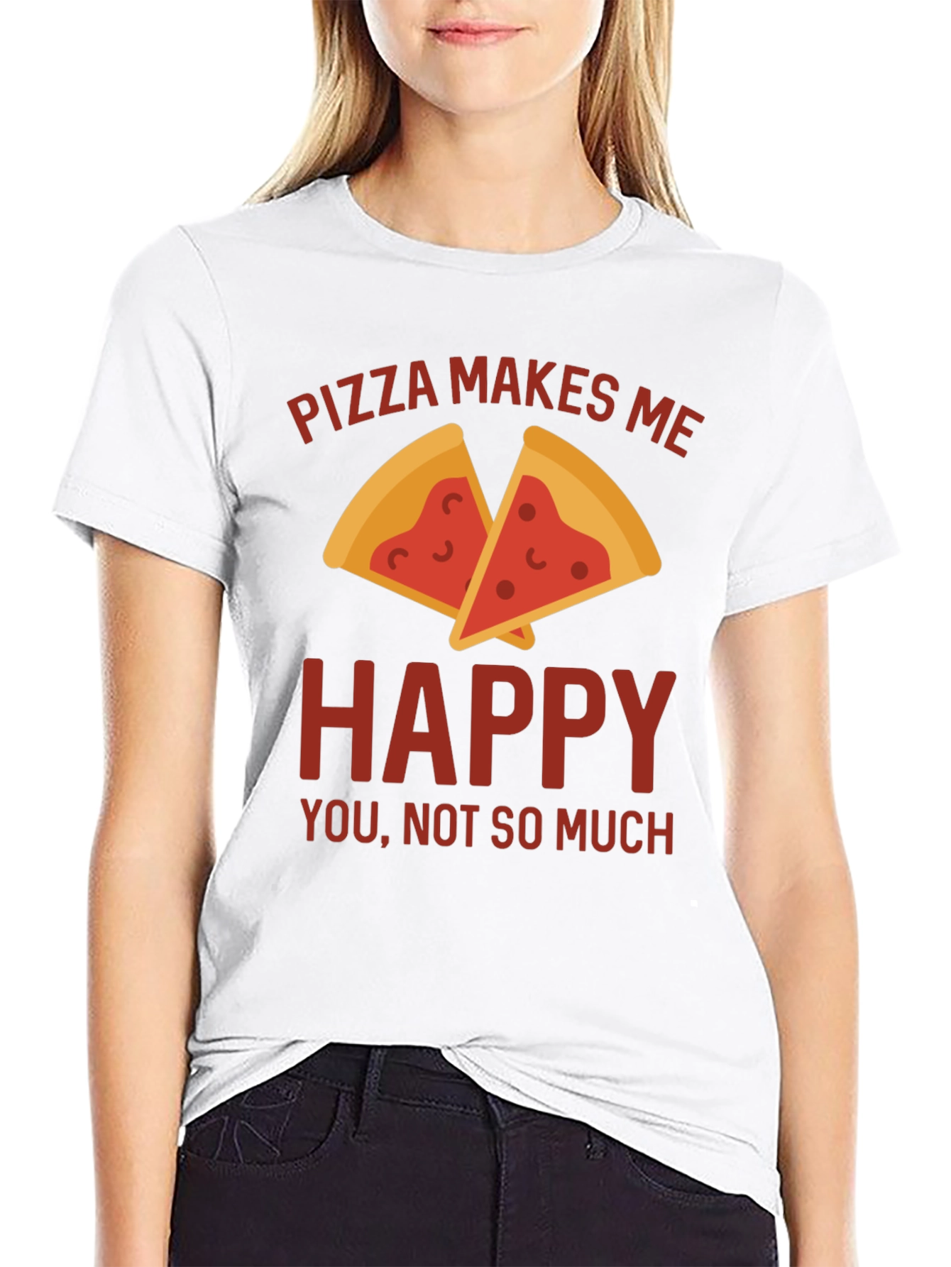 Pizza Makes Me Happy T-Shirt