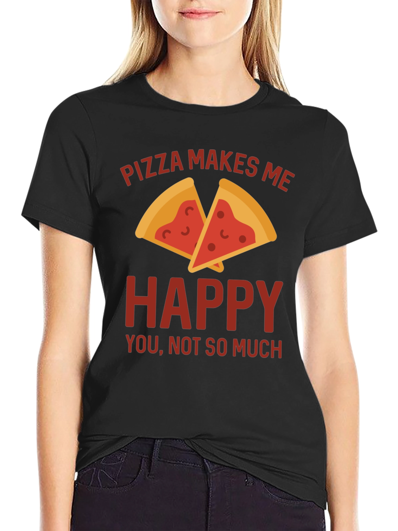 Pizza Makes Me Happy T-Shirt