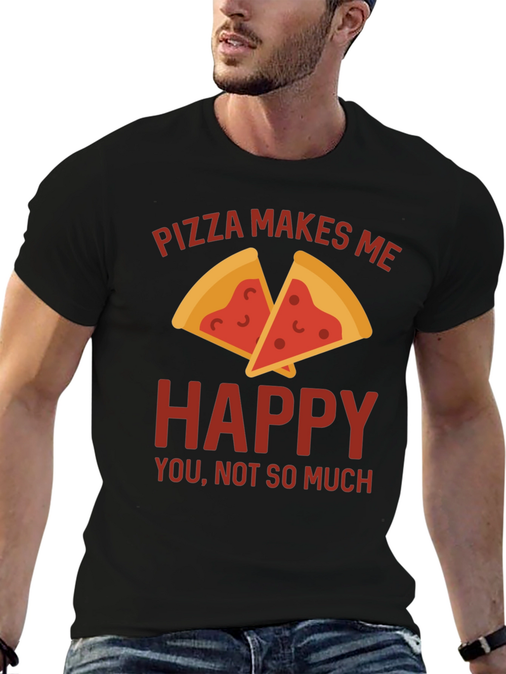 Pizza Makes Me Happy T-Shirt