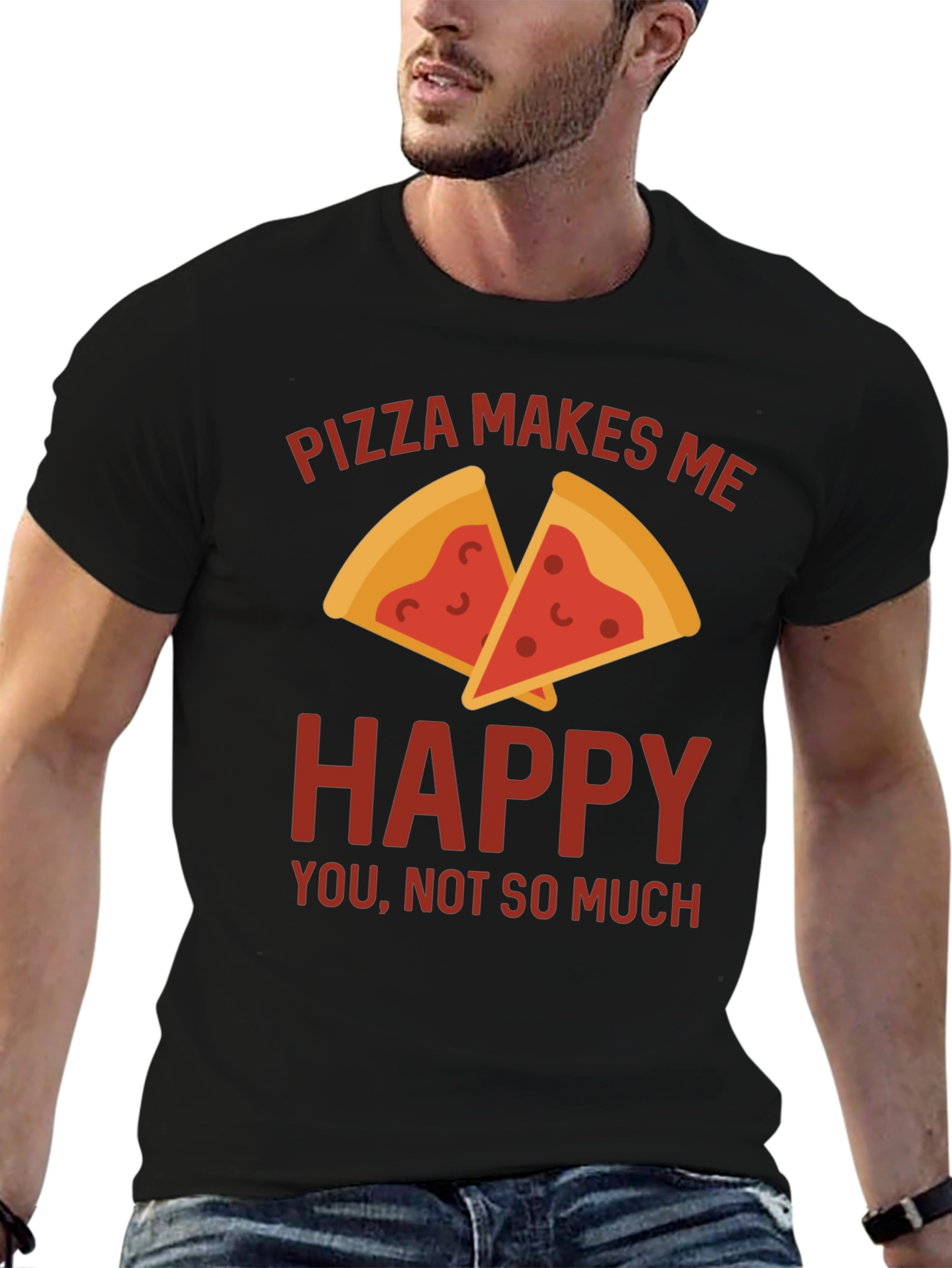 Pizza Makes Me Happy T-Shirt