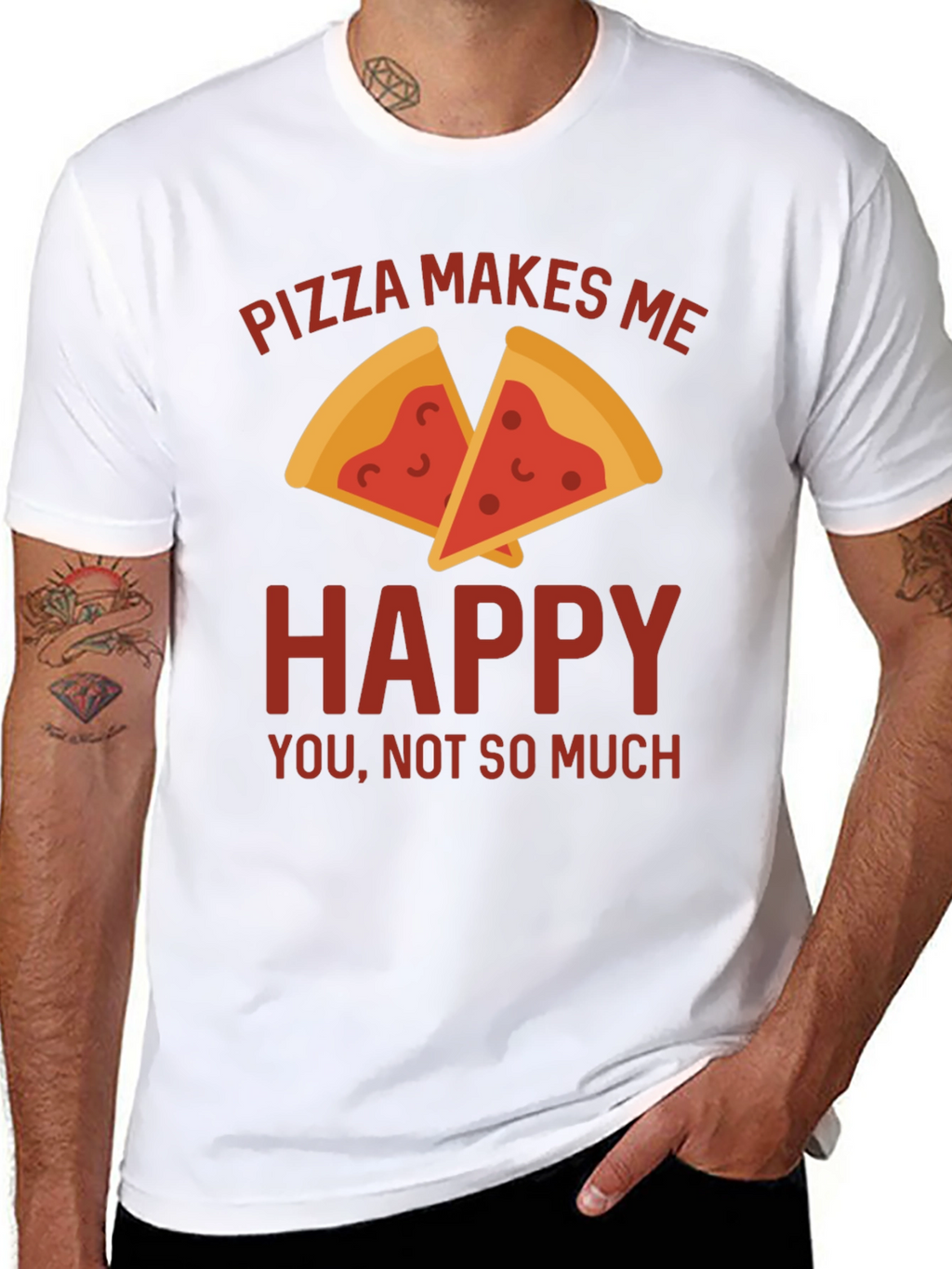 Pizza Makes Me Happy T-Shirt
