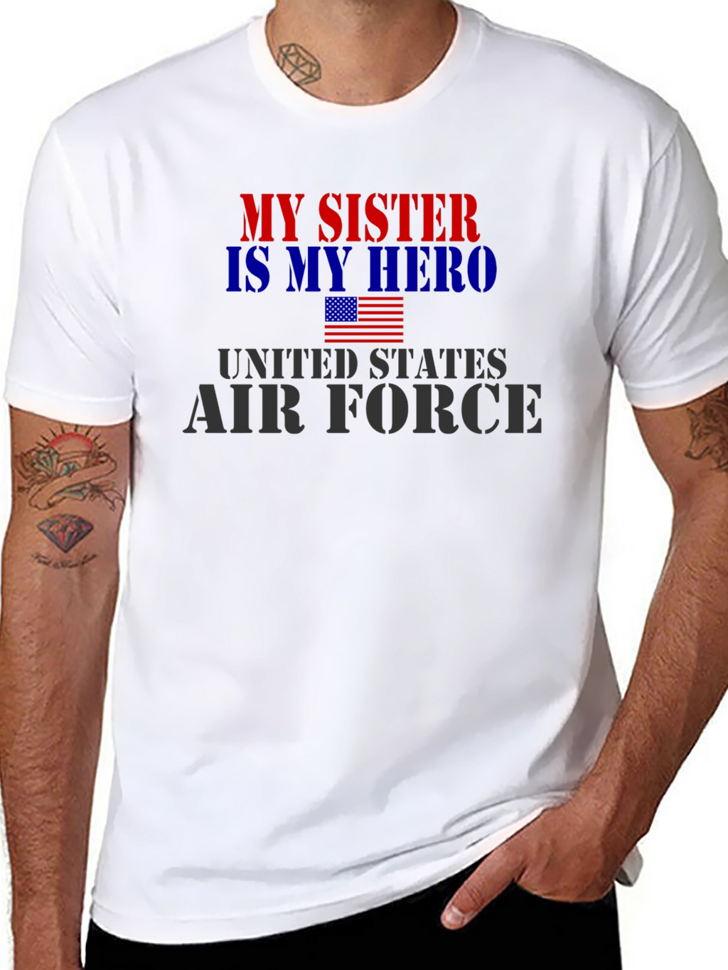 My Sister Hero Air Force Patriotic T-Shirt