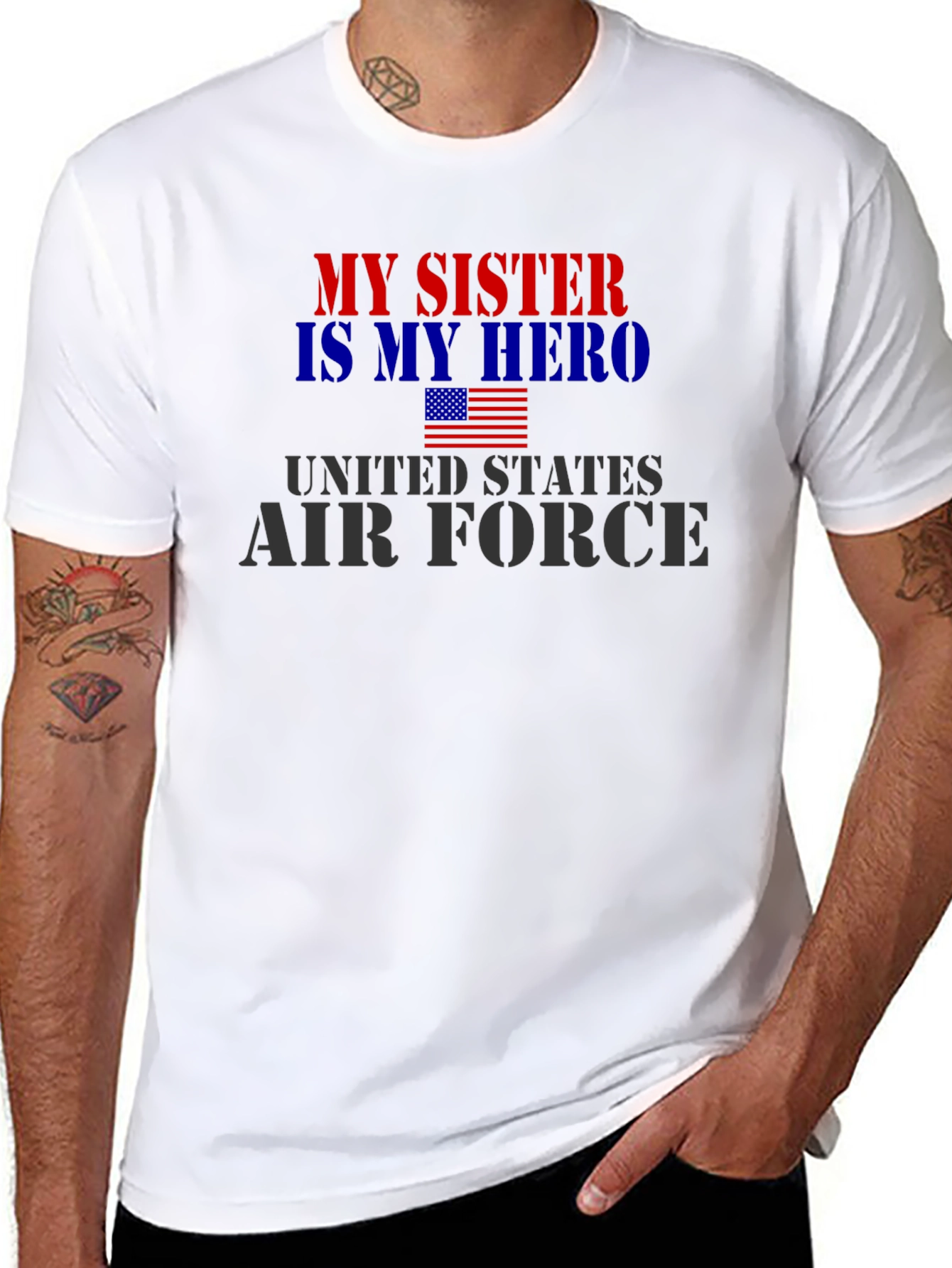 My Sister Hero Air Force Patriotic T-Shirt