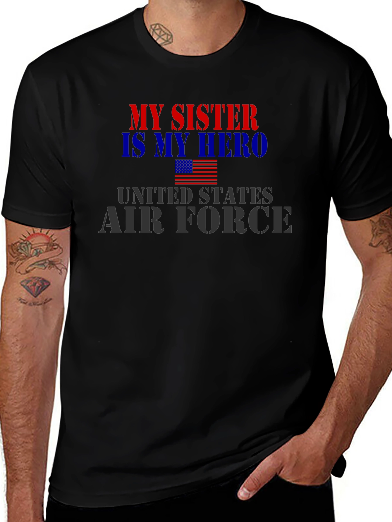 My Sister Hero Air Force Patriotic T-Shirt