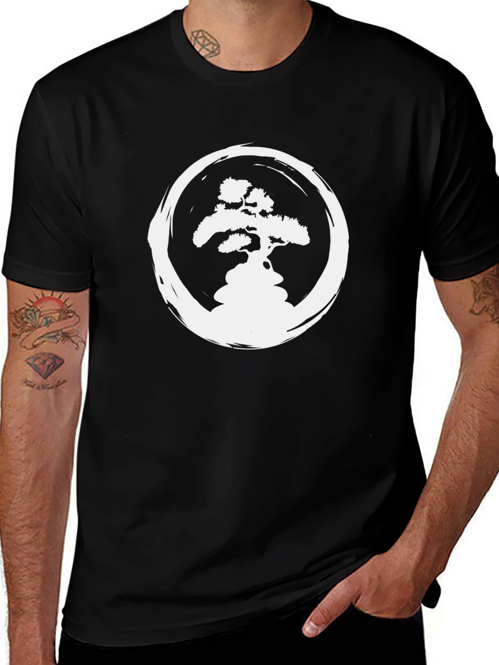 Zen Bonsai Tree T-Shirt -  Stylish Casual Tee