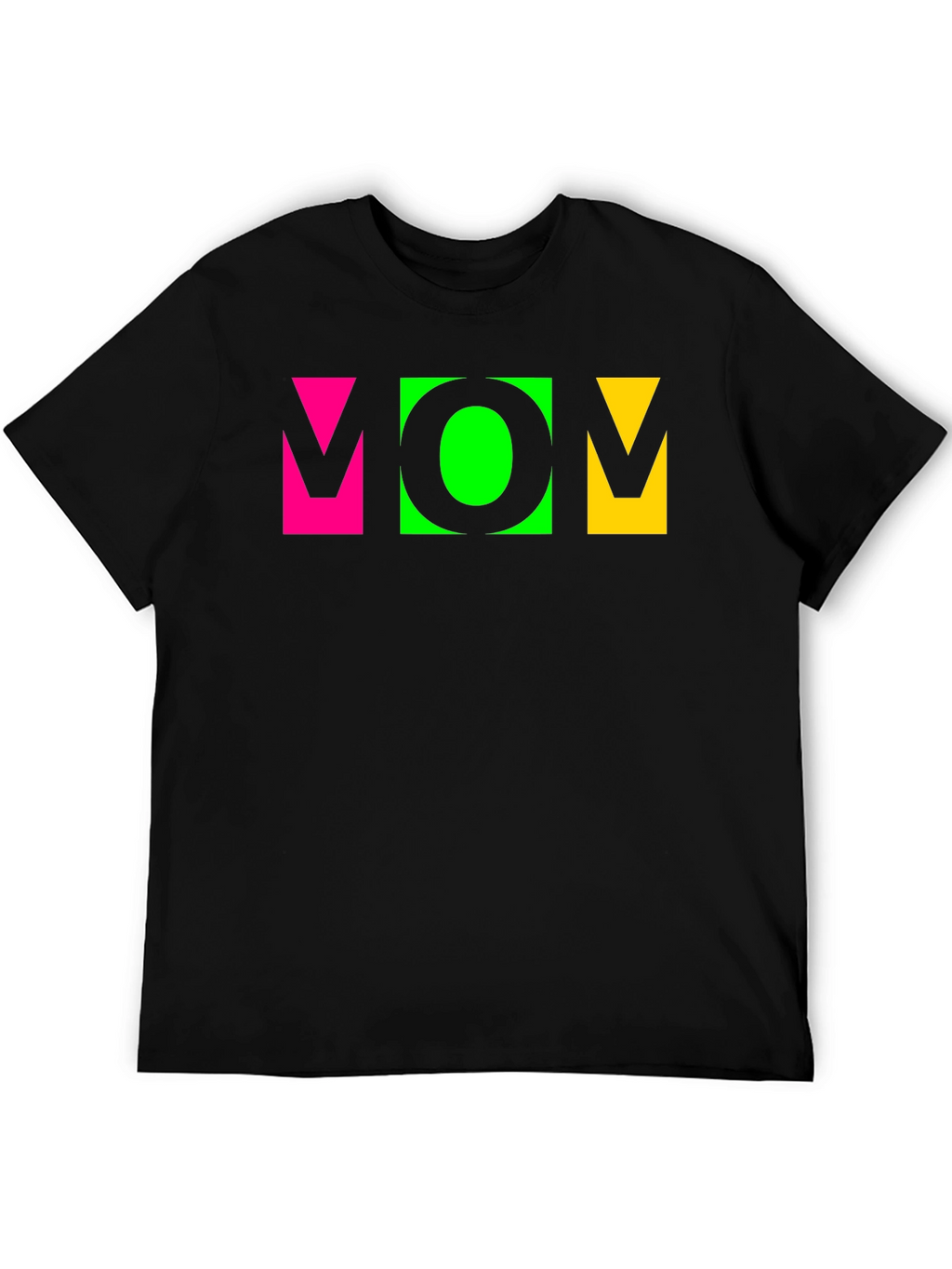 Vibrant MOM Graphic Tee - Stylish Crew Neck T-Shirt