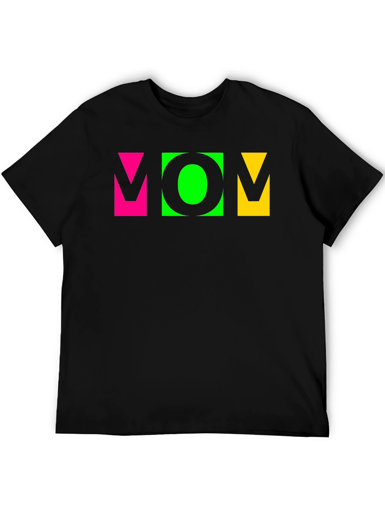 Vibrant MOM Graphic Tee - Stylish Crew Neck T-Shirt
