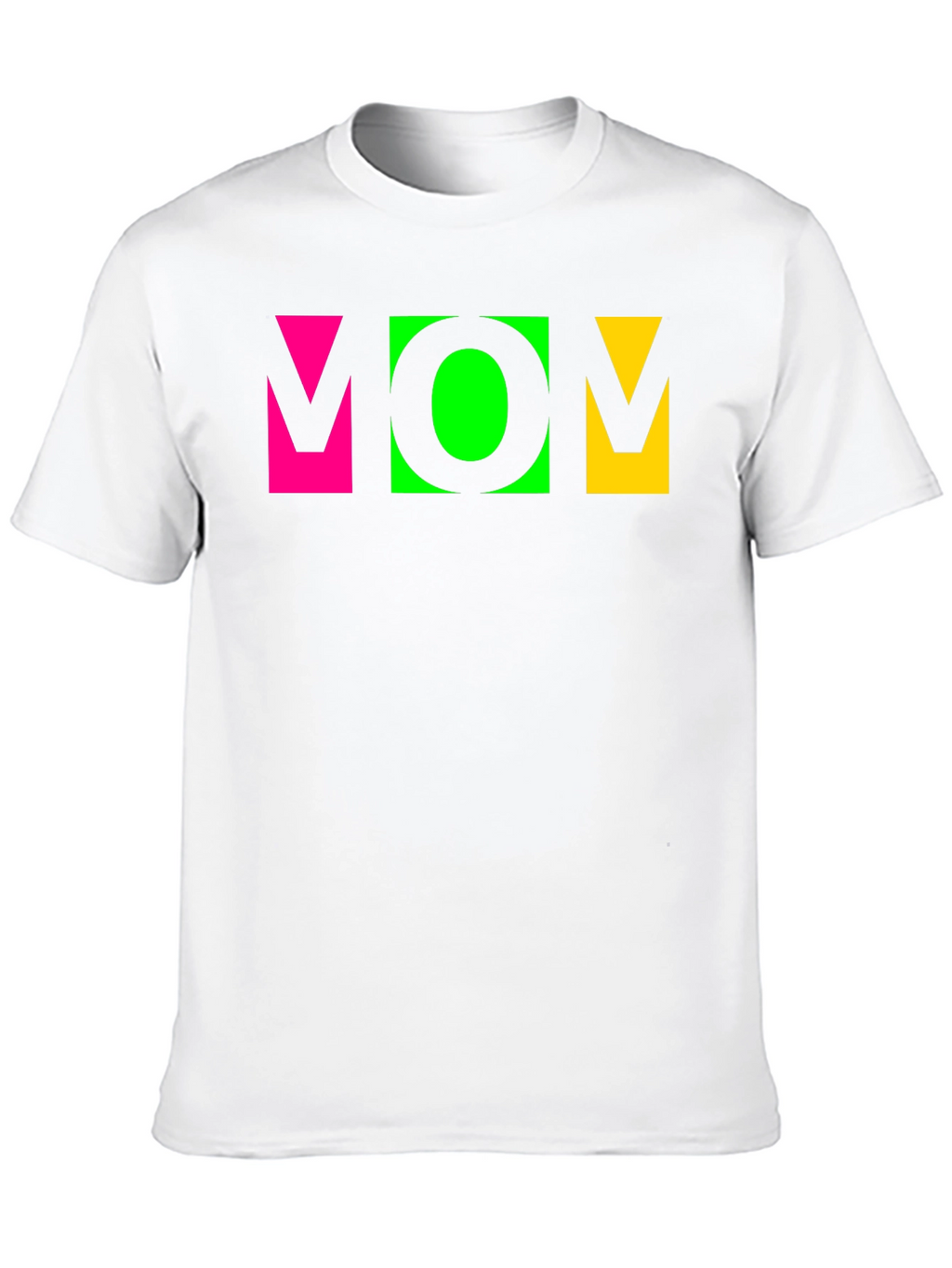 Vibrant MOM Graphic Tee - Stylish Crew Neck T-Shirt