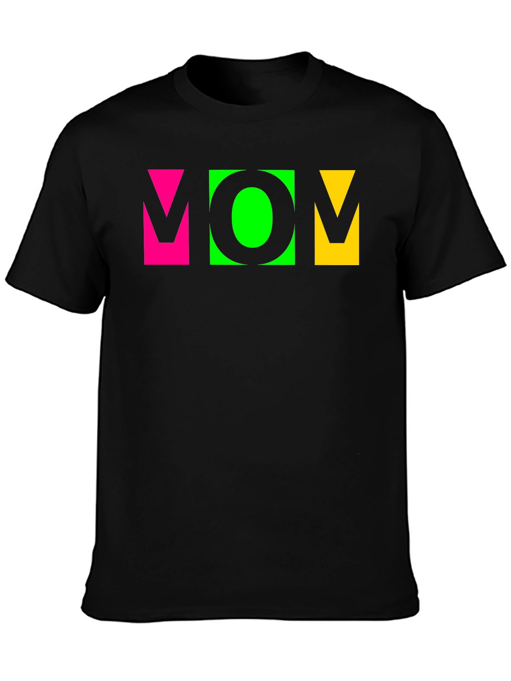 Vibrant MOM Graphic Tee - Stylish Crew Neck T-Shirt