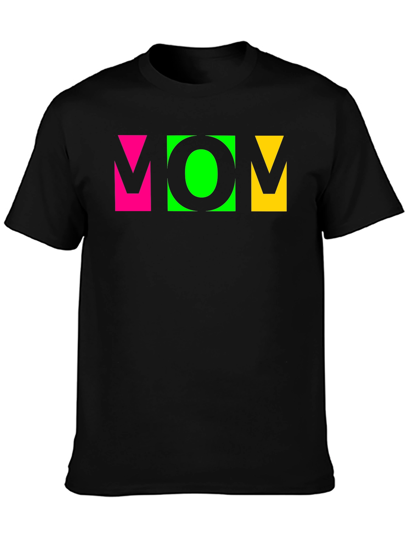 Vibrant MOM Graphic Tee - Stylish Crew Neck T-Shirt