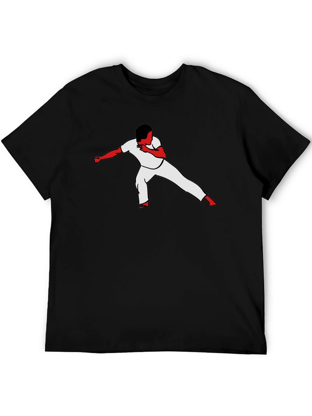 Capoeira Silhouette Black T-Shirt