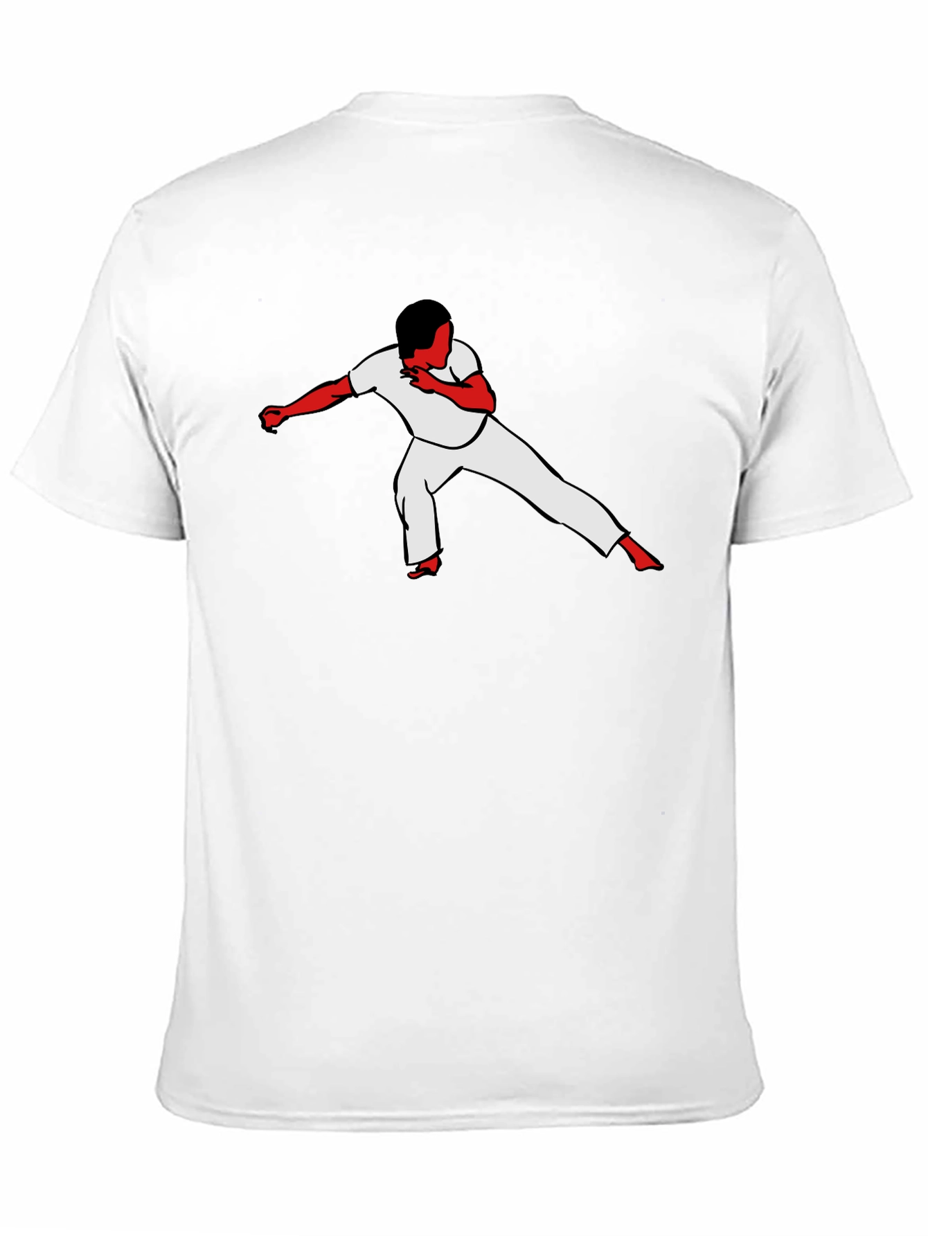 Capoeira Silhouette Black T-Shirt