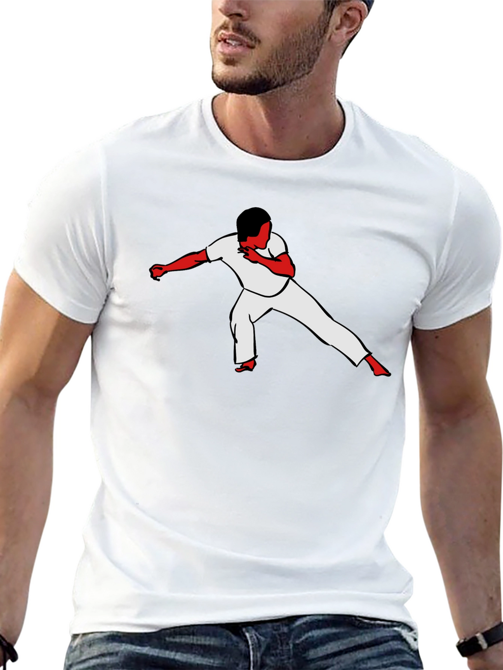 Capoeira Silhouette Black T-Shirt