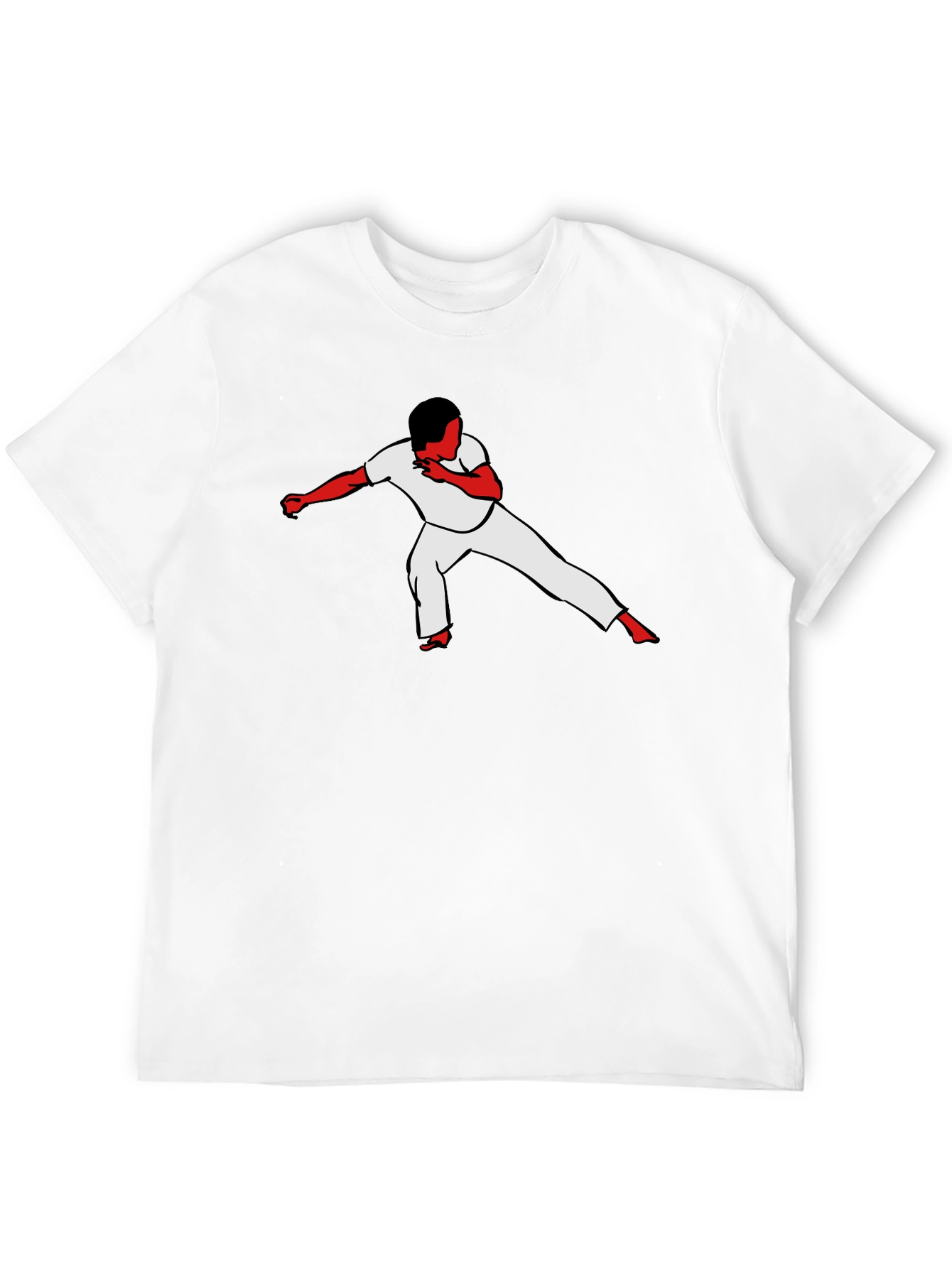 Capoeira Silhouette Black T-Shirt
