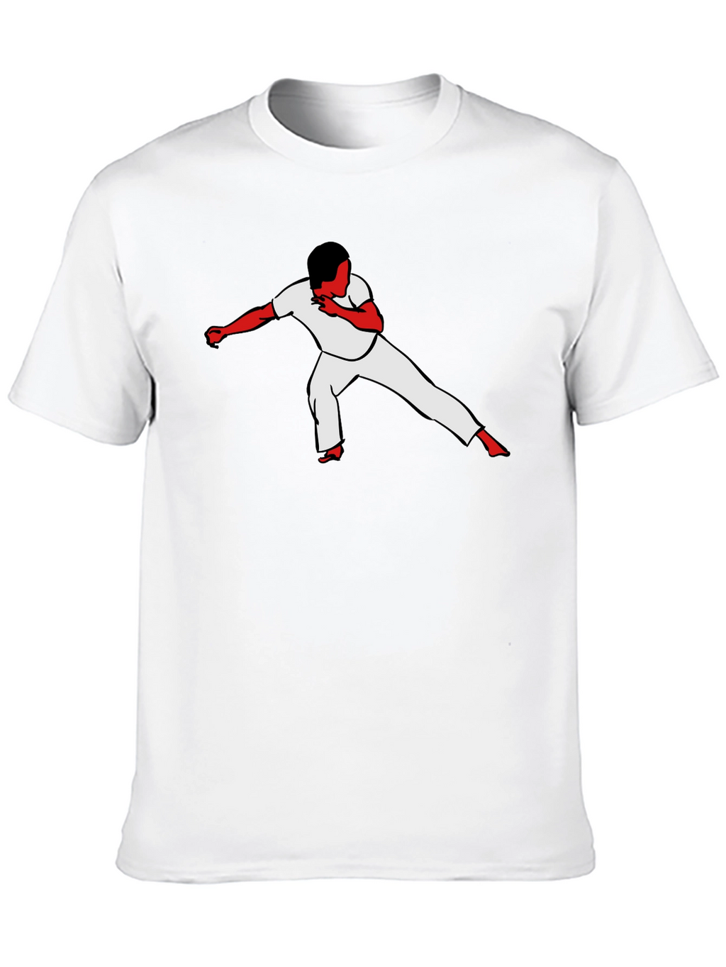 Capoeira Silhouette Black T-Shirt