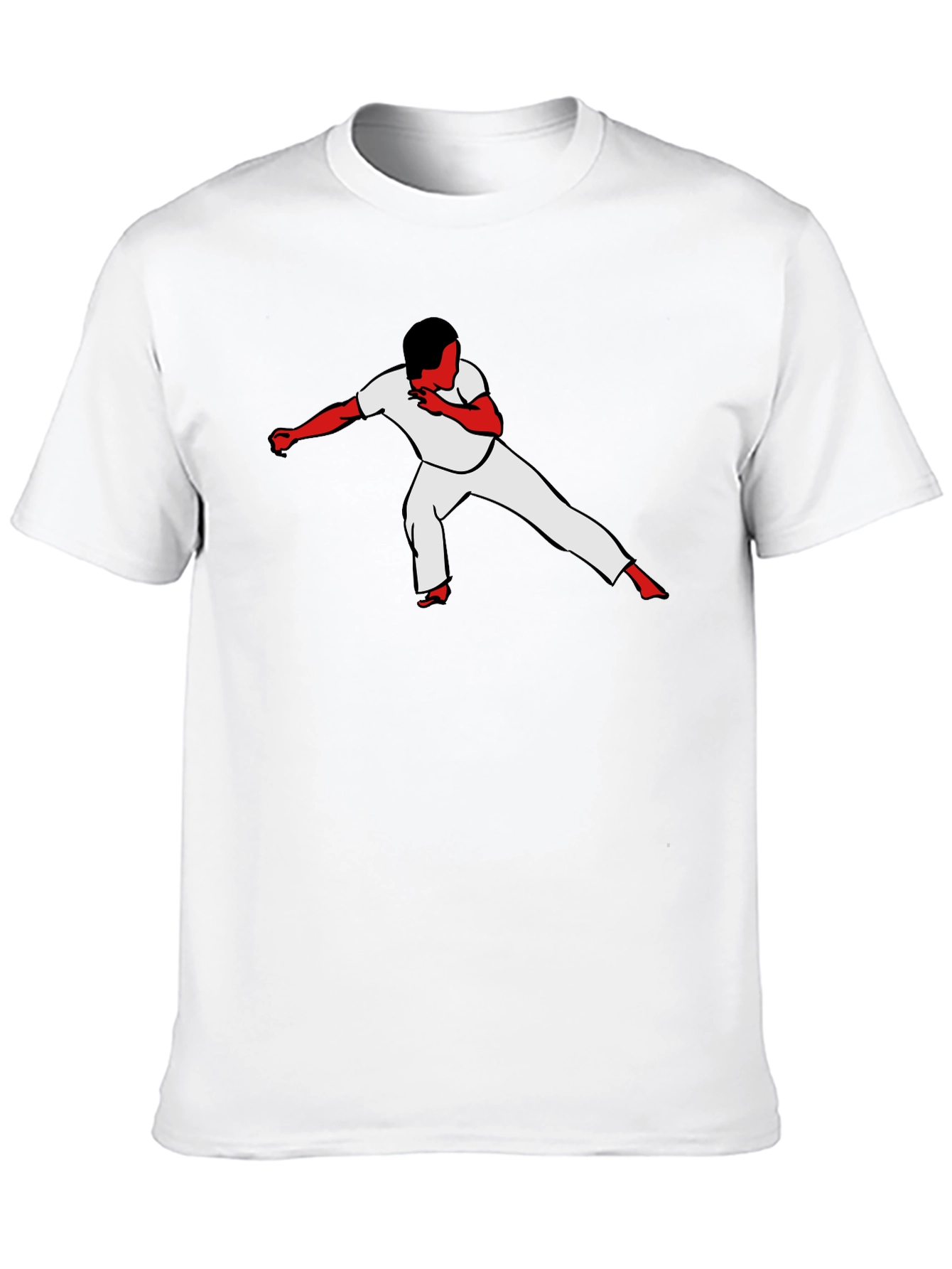 Capoeira Silhouette Black T-Shirt