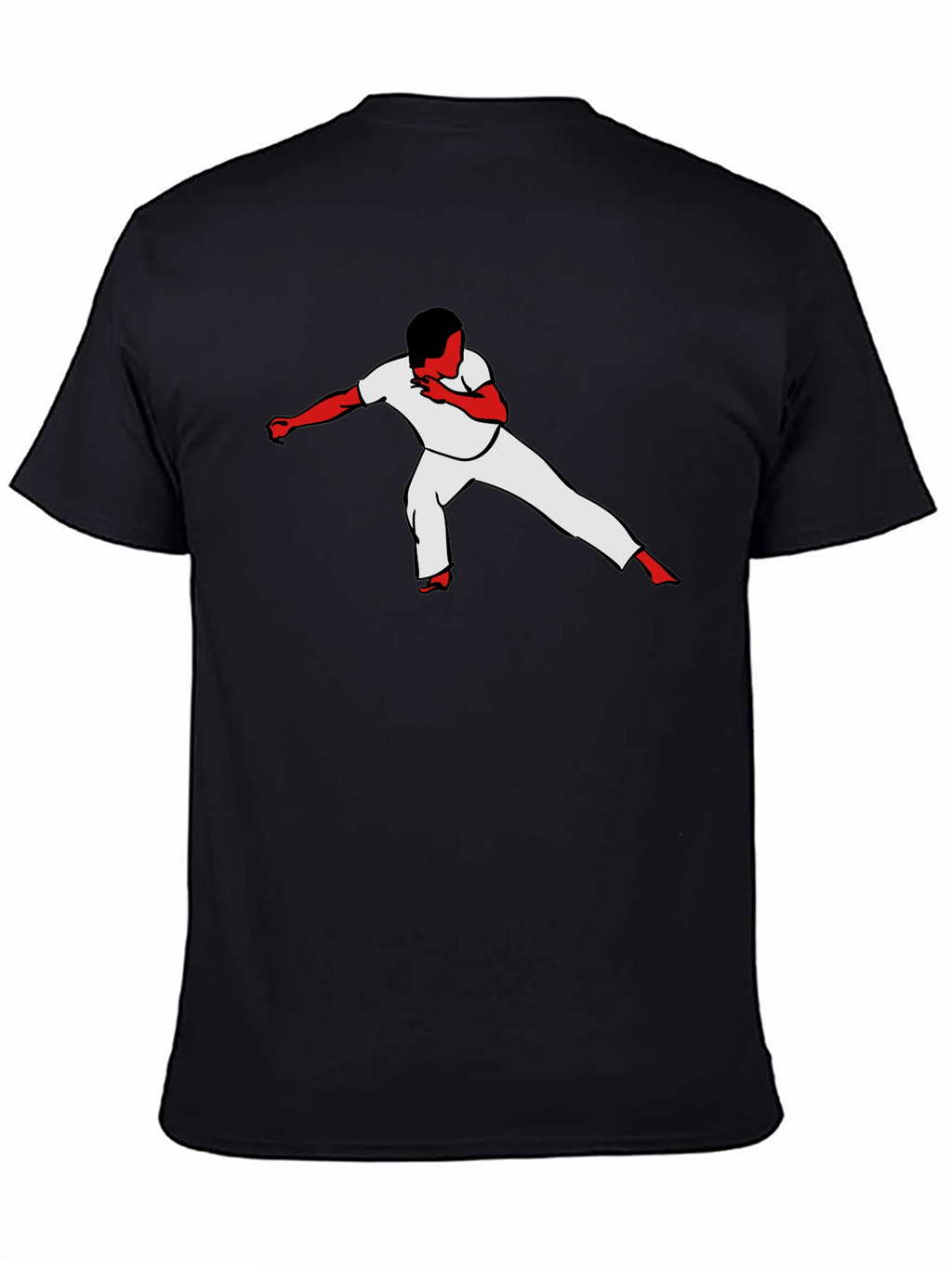 Capoeira Silhouette Black T-Shirt