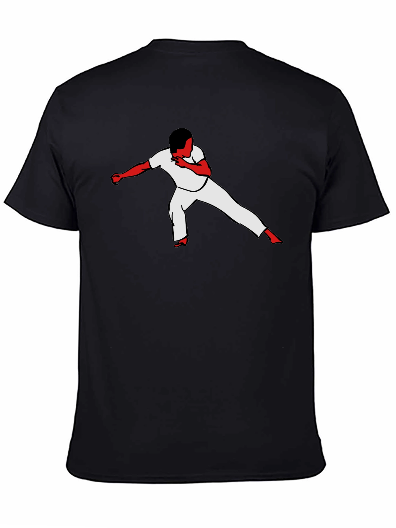 Capoeira Silhouette Black T-Shirt