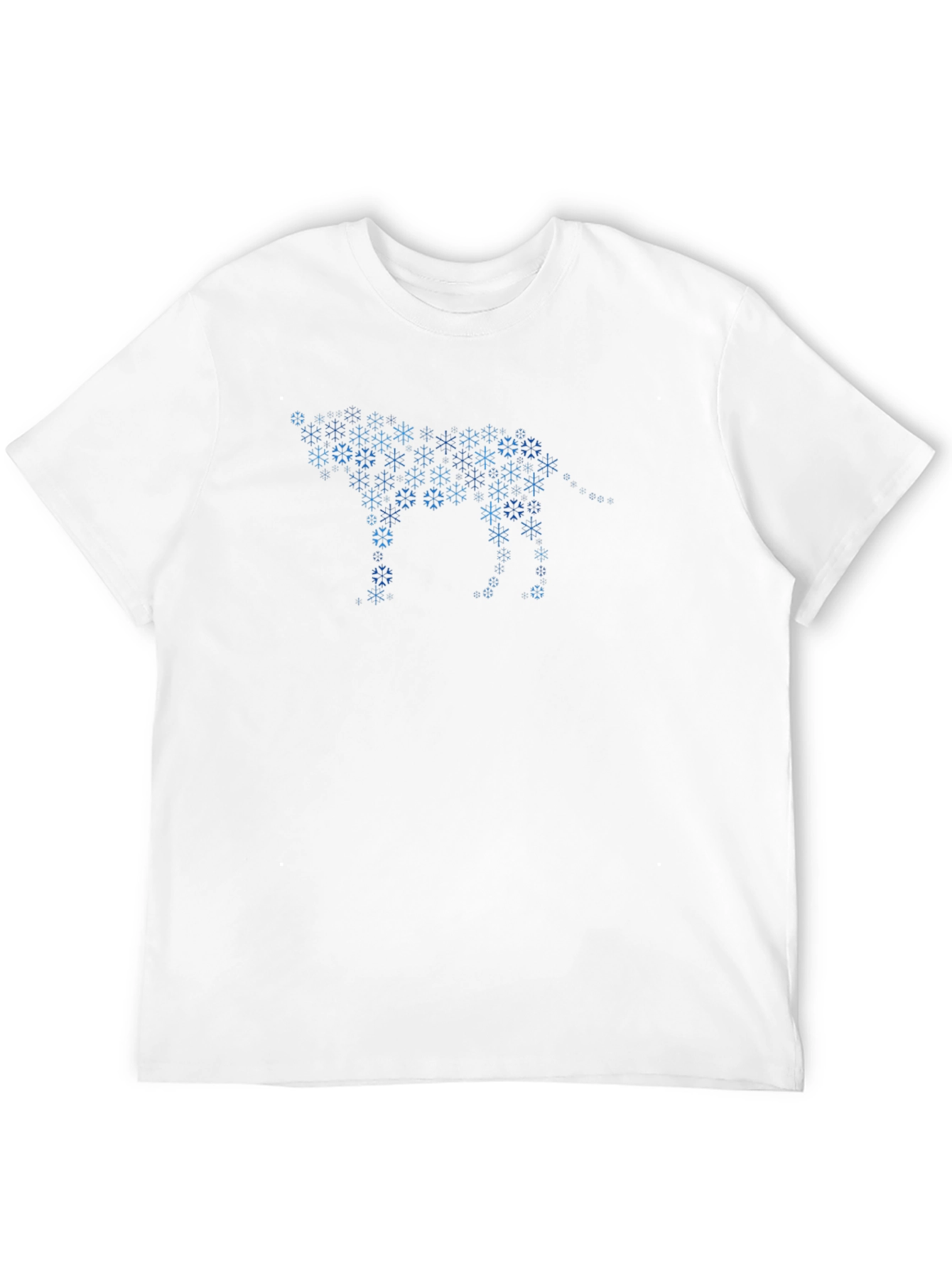 Snowflake Wolf Graphic Tee - Black