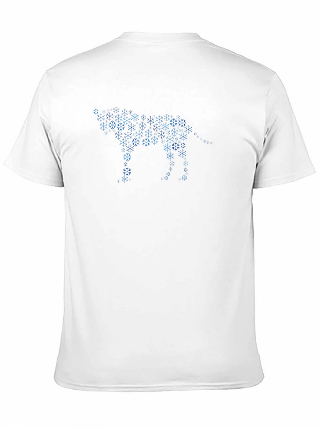 Snowflake Wolf Graphic Tee - Black