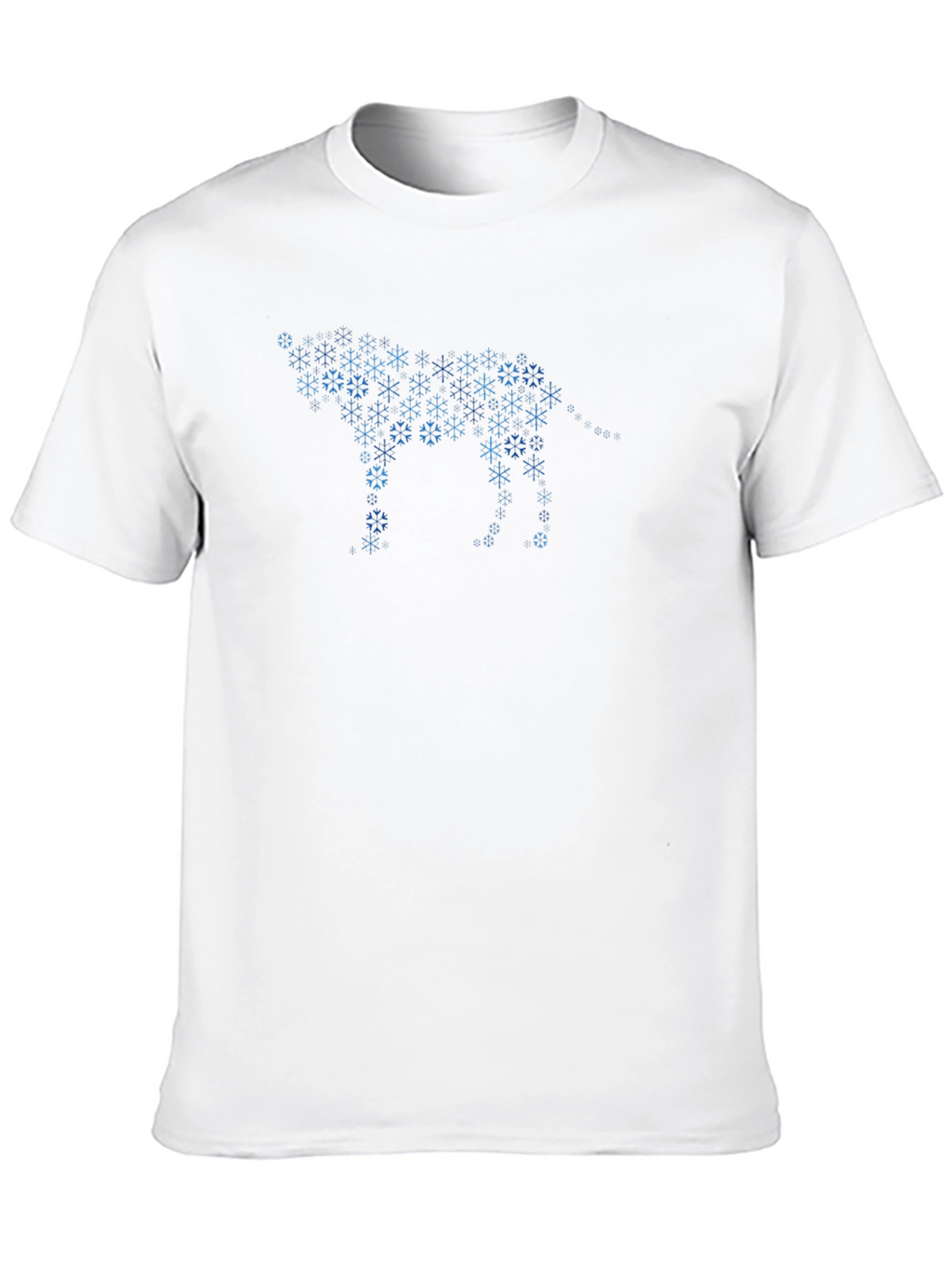 Snowflake Wolf Graphic Tee - Black