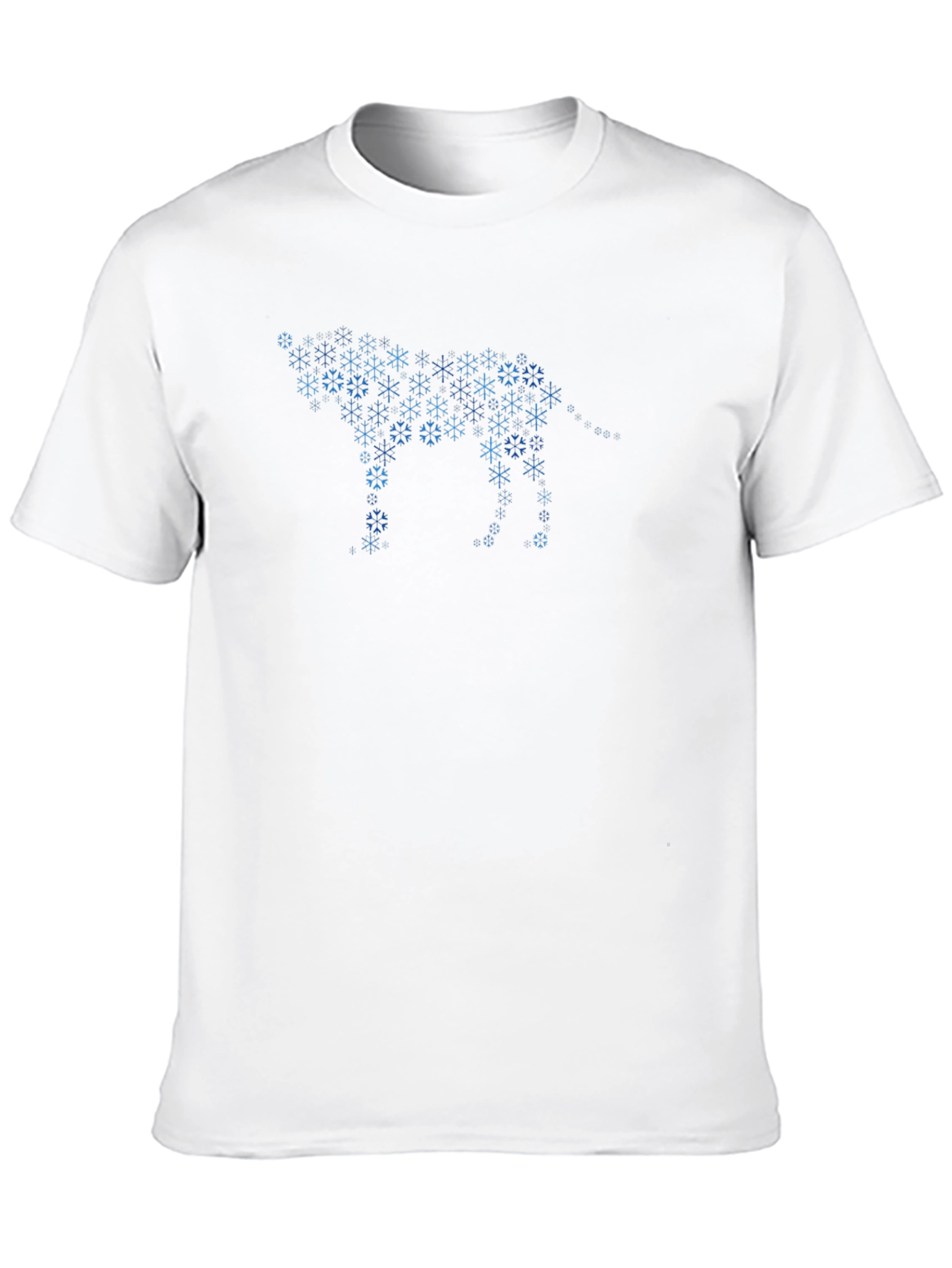 Snowflake Wolf Graphic Tee - Black