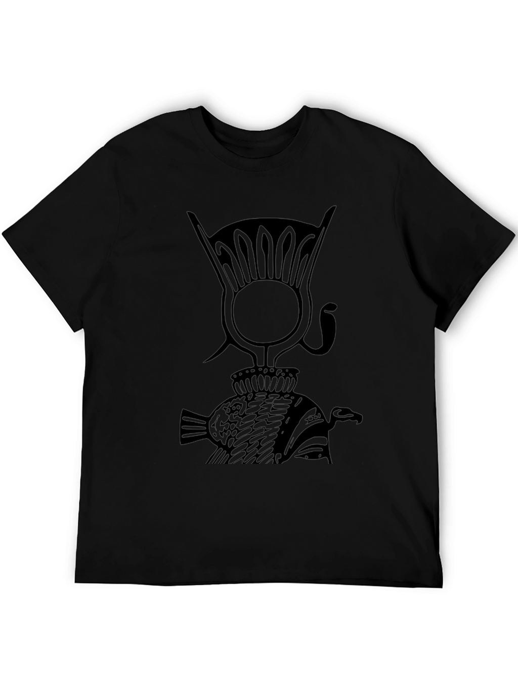 Egyptian Symbol Graphic Black T-Shirt