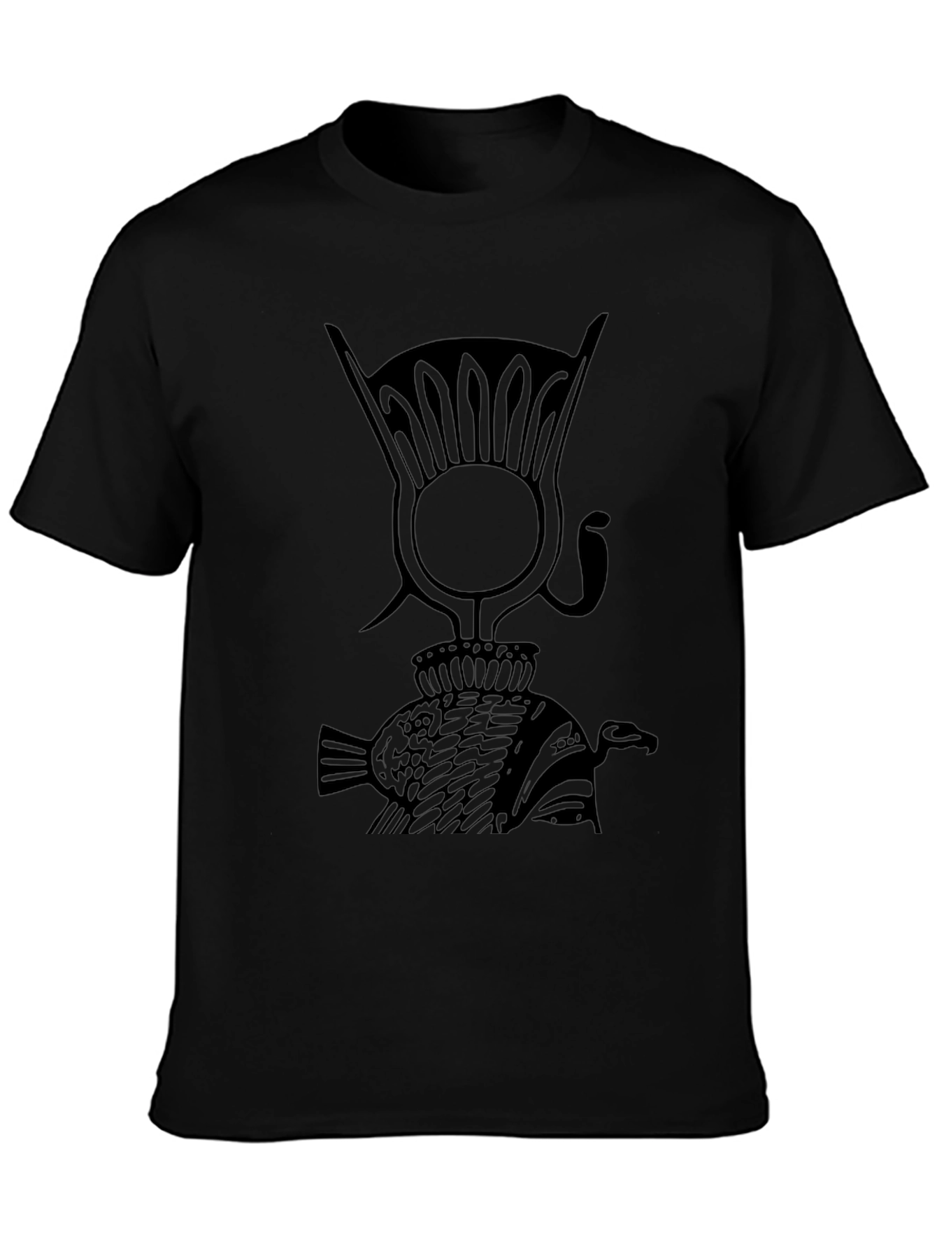 Egyptian Symbol Graphic Black T-Shirt
