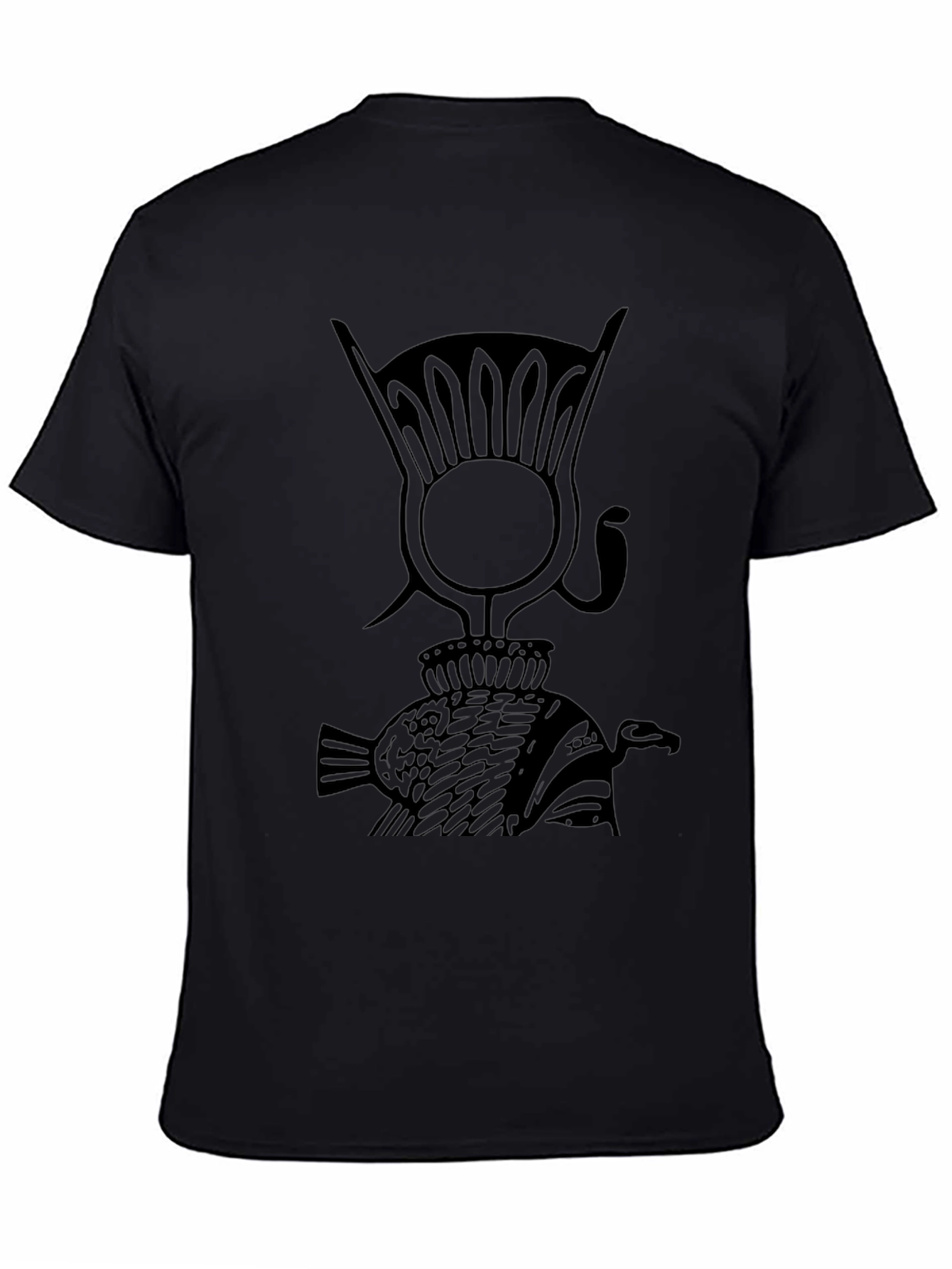 Egyptian Symbol Graphic Black T-Shirt