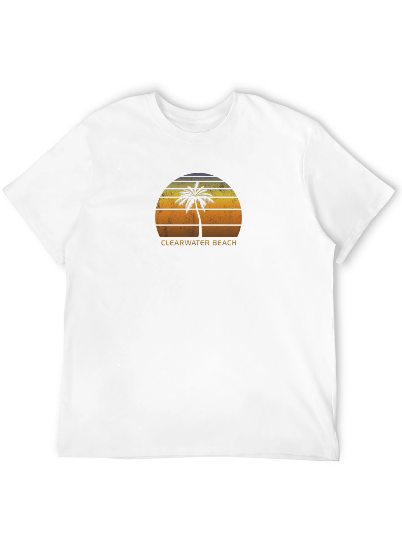 Clearwater Beach Palm Tree Graphic Tee - Retro Style