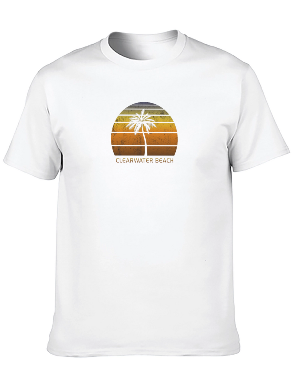 Clearwater Beach Palm Tree Graphic Tee - Retro Style