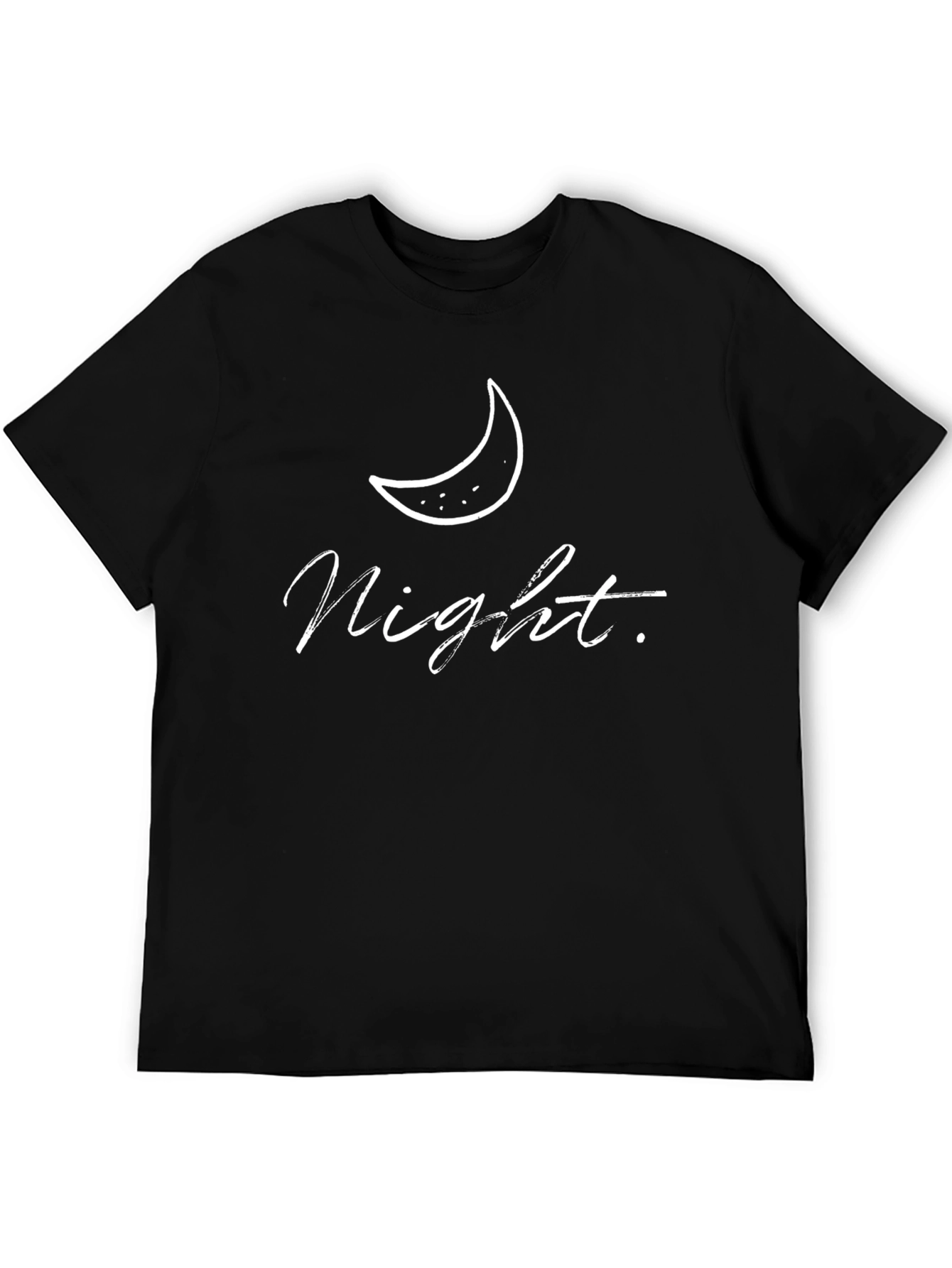 Night Moon Graphic Black T-Shirt