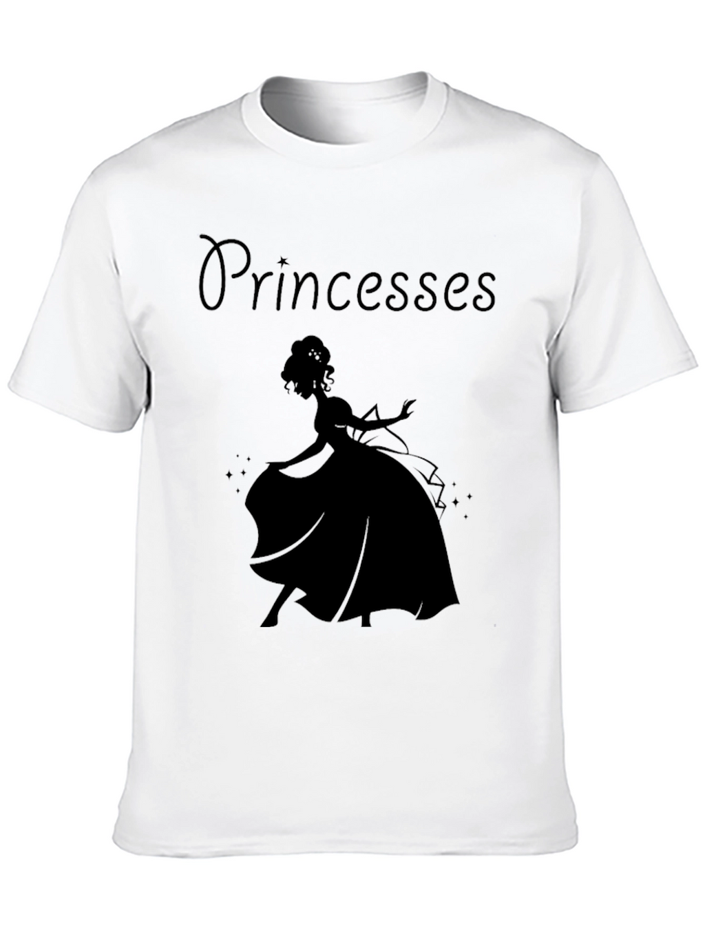 Princess Silhouette Black T-Shirt