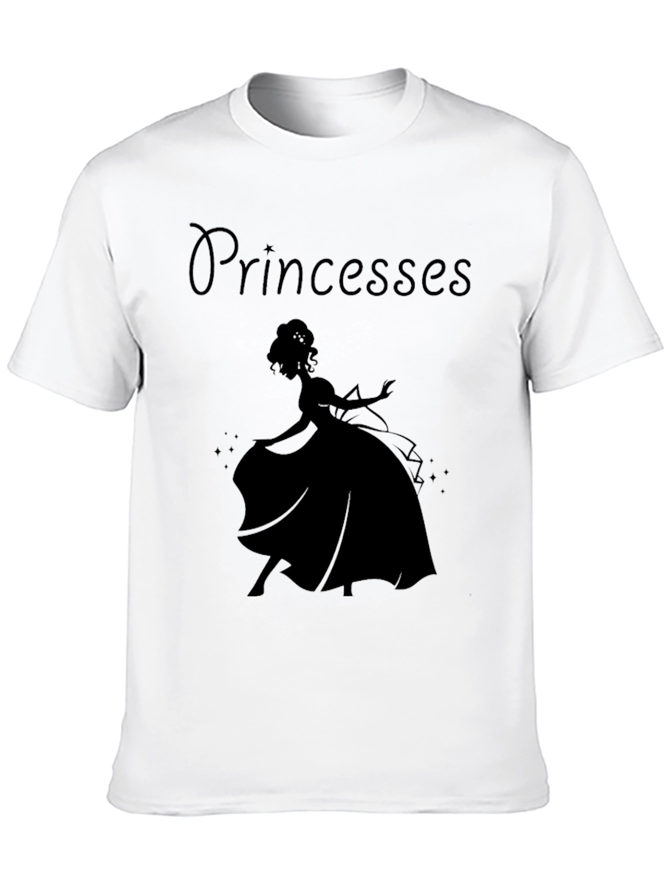 Princess Silhouette Black T-Shirt
