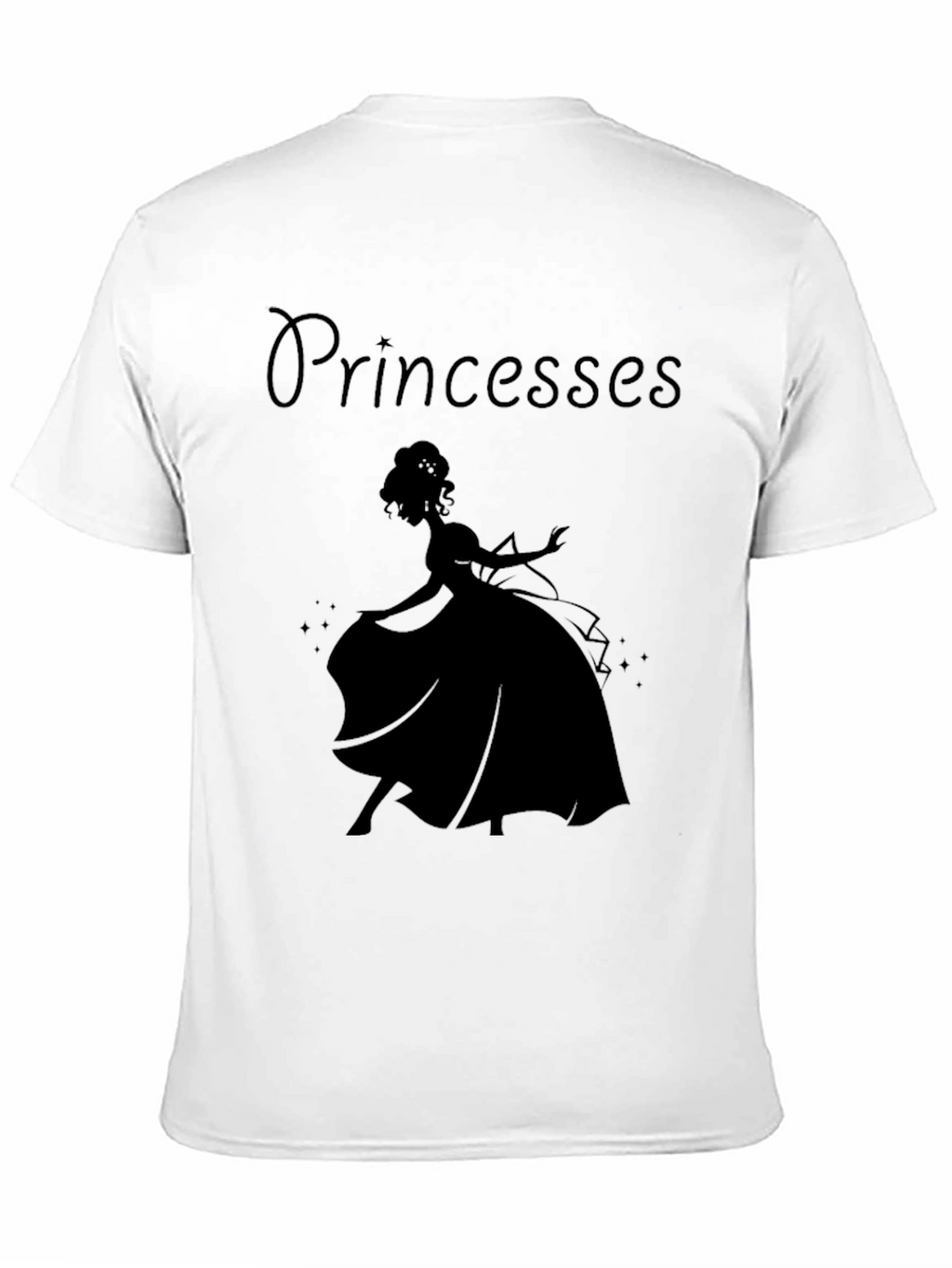 Princess Silhouette Black T-Shirt