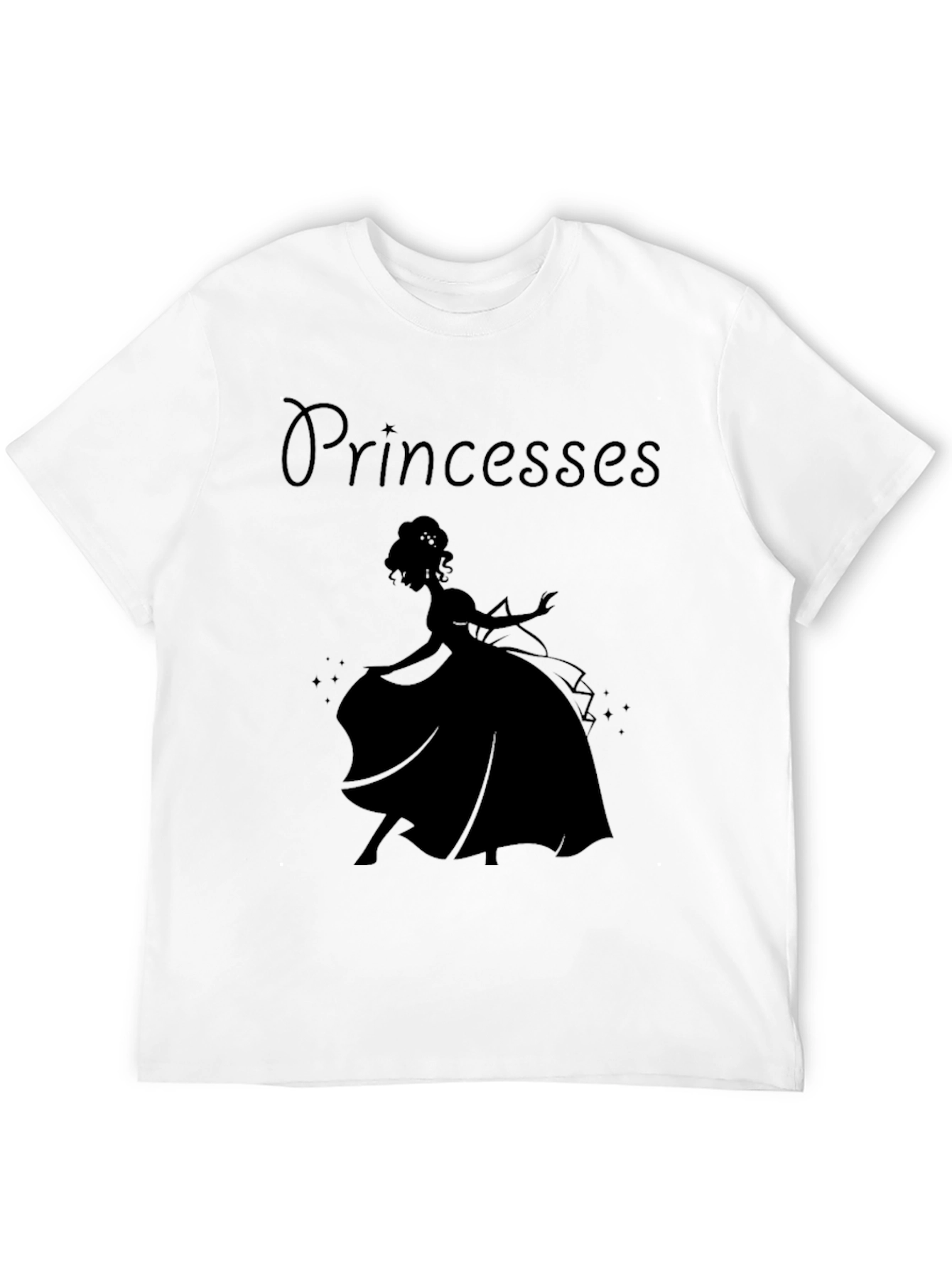 Princess Silhouette Black T-Shirt