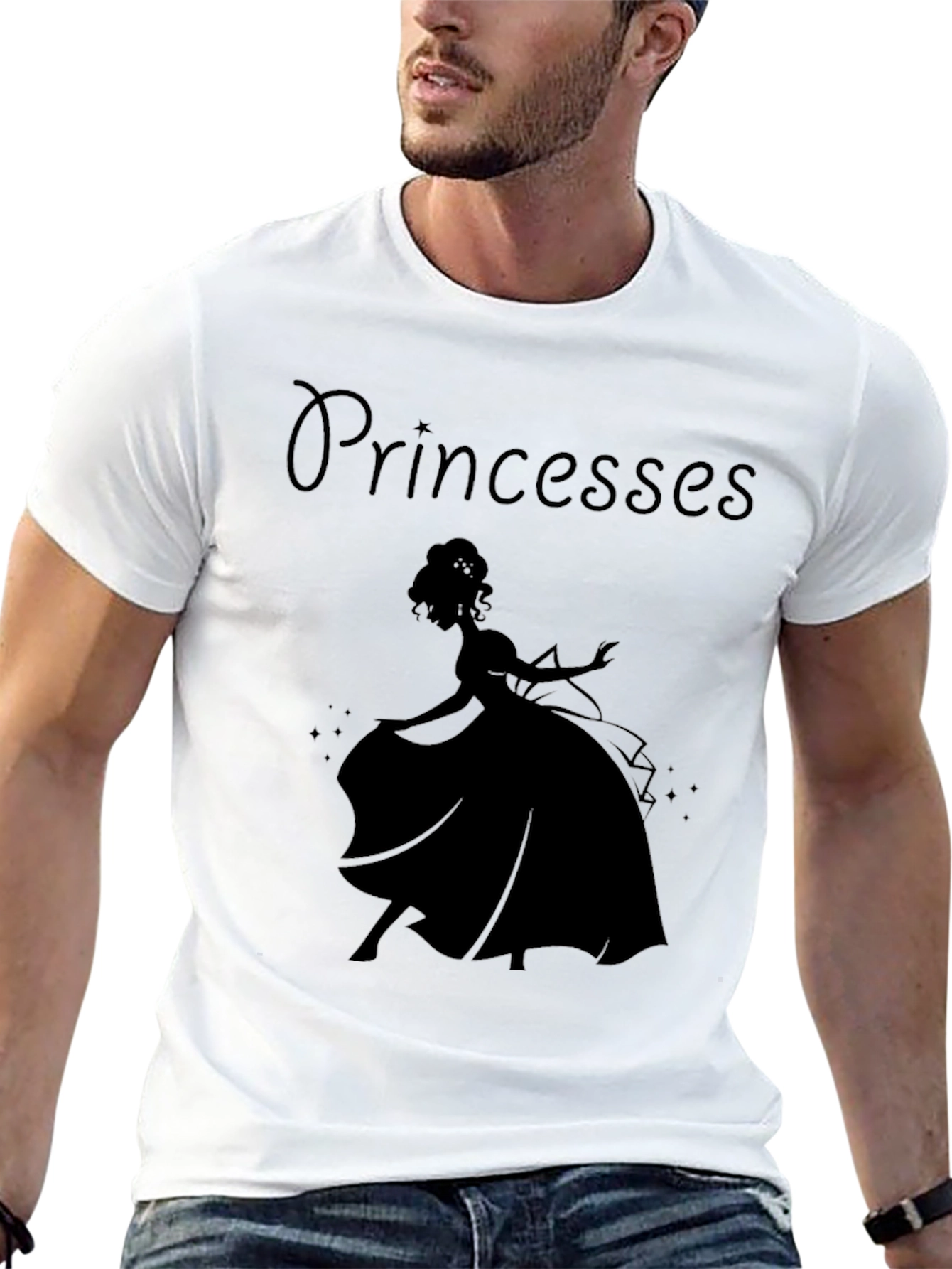 Princess Silhouette Black T-Shirt
