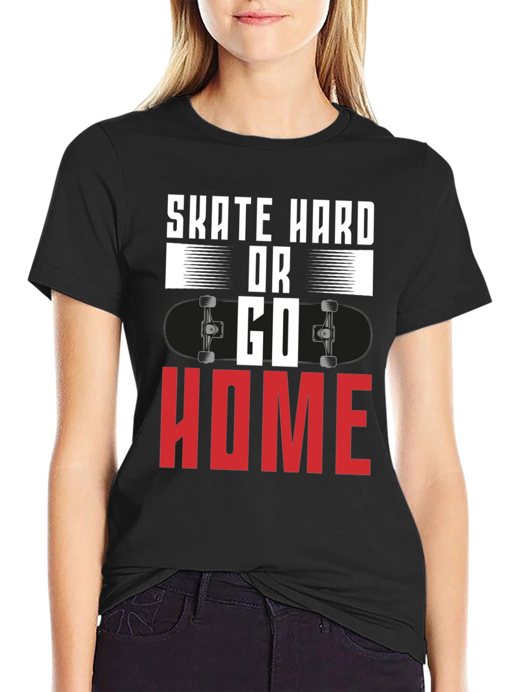 Skate Hard or Go Home Graphic Tee